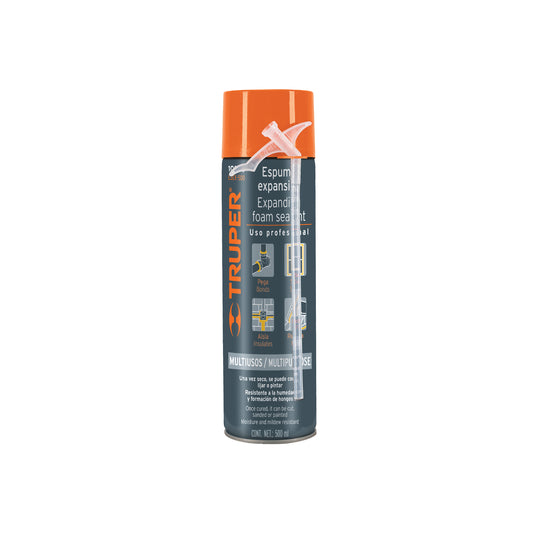 Espuma expansiva de 500 ml, Truper Caja con 6, 10920