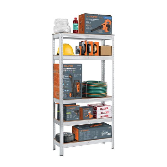 Estante metálico 5 repisas MDF cap. 35 Kg,150x30x75, PRETUL, 29021