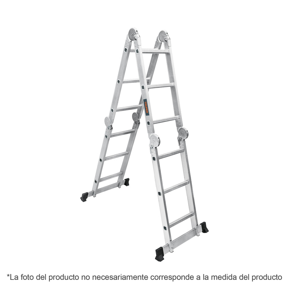 Escalera multiposición 8 peldaños, Tipo I, Truper, 101905