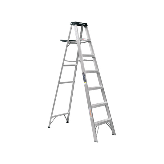 Escalera de tijera tipo III 6 escalones y bandeja, Truper, 10437