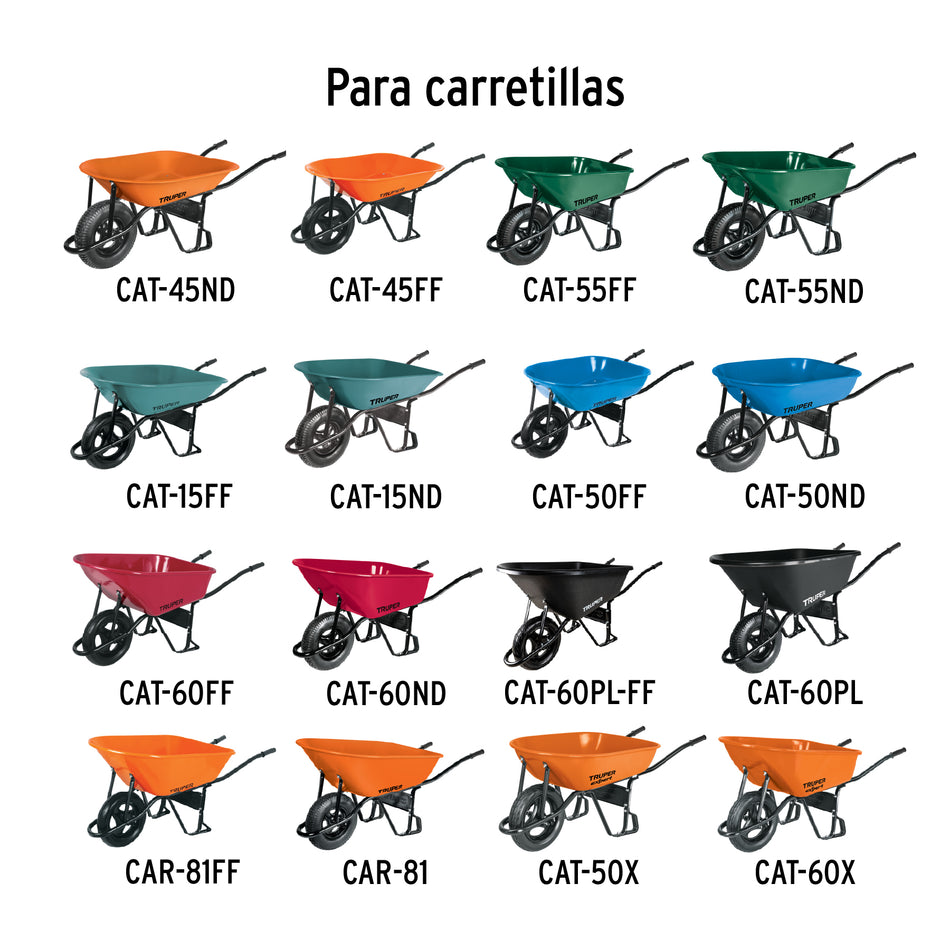 Juego 2 estabilizadores calibre 15 para carretillas Truper Caja con 6, 100153