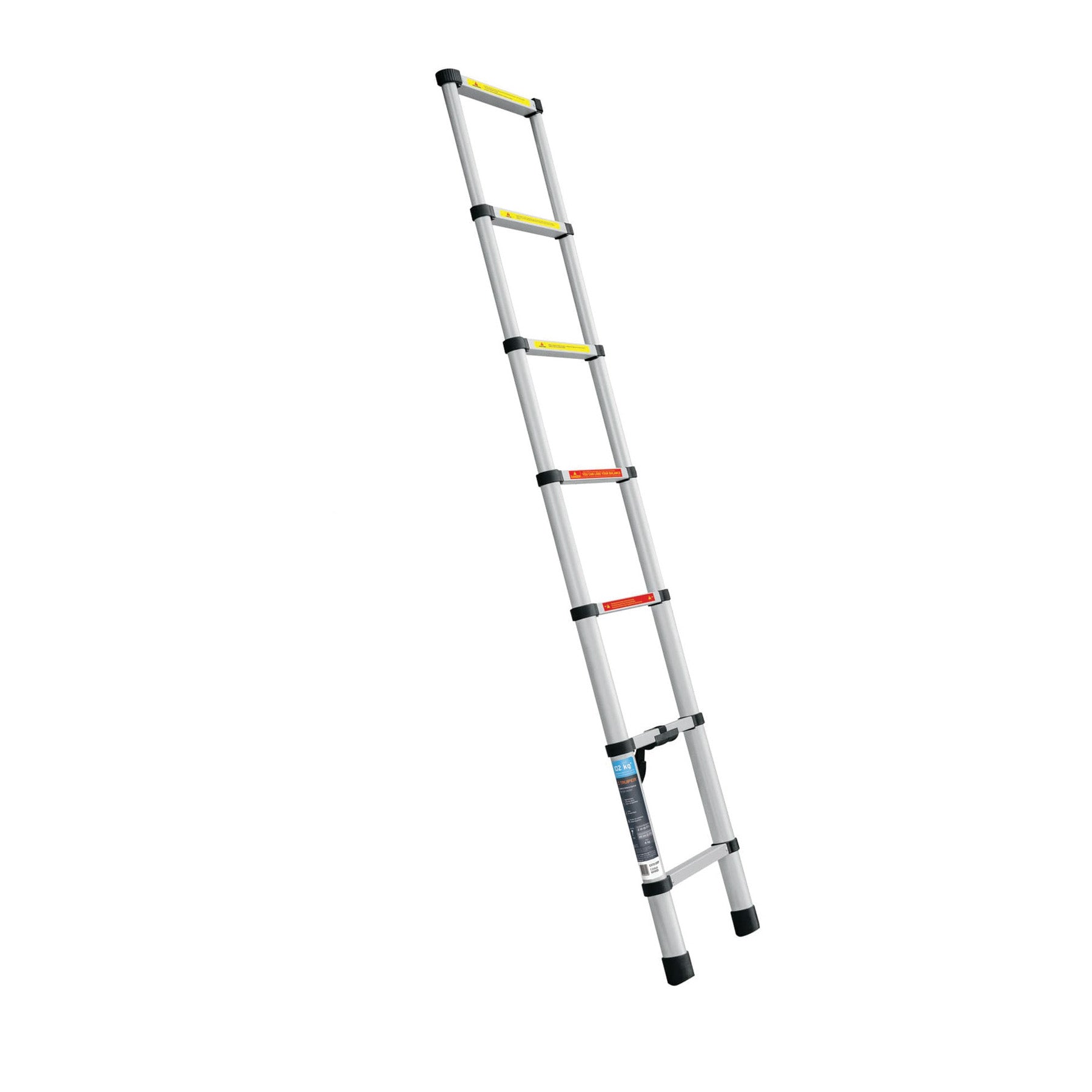 Escalera telescópica,13 peldaños, tipo II, capacidad 102kg, 101904