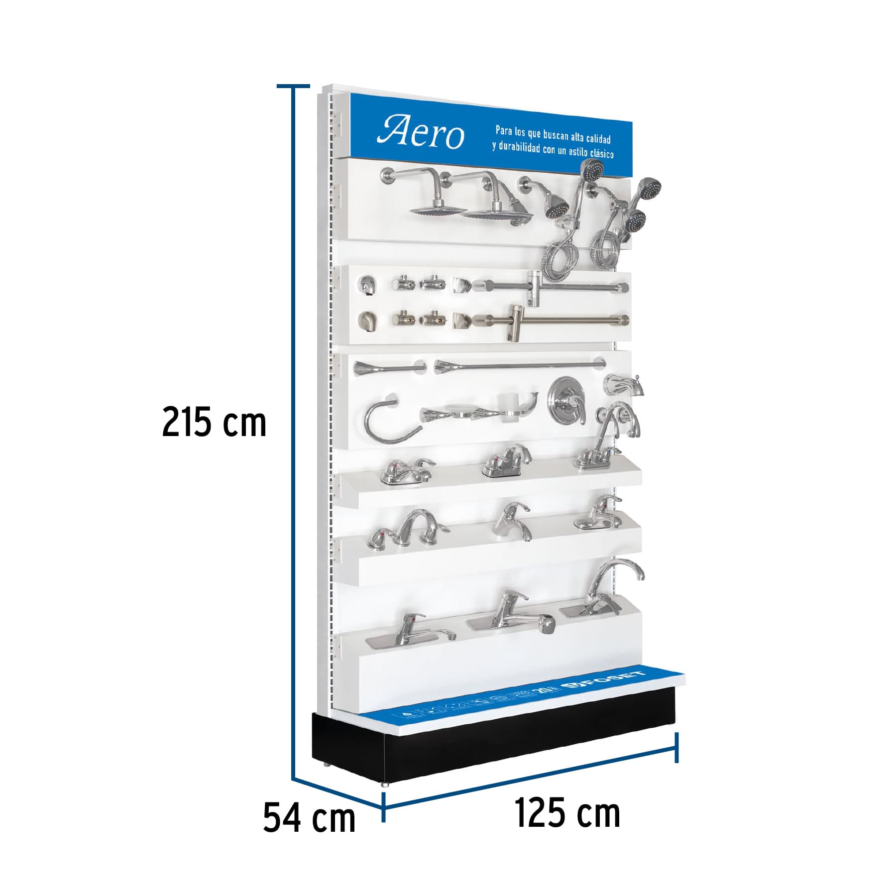 Exhibidor tipo góndola, Foset Aero, 55977