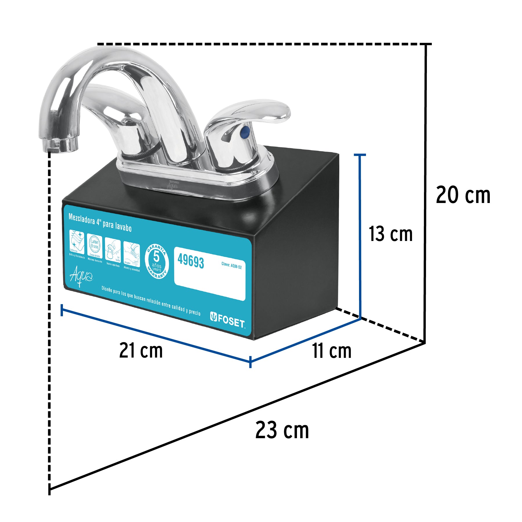 Exhibidor con mezcladora AQM-52, Foset, 55724