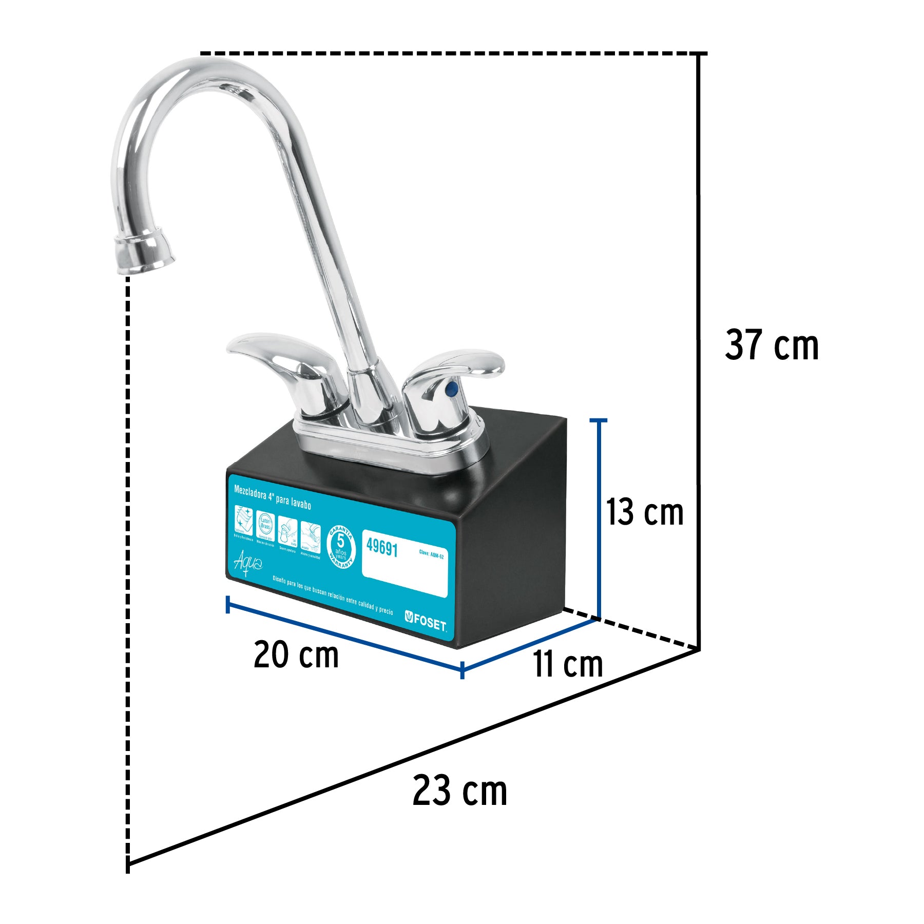 Exhibidor con mezcladora AQM-62, Foset, 55726