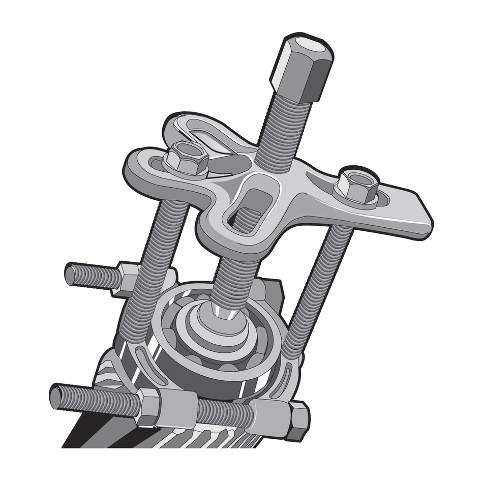 Extractor de baleros de 25 a 62 mm, Truper Caja con 4, 14516