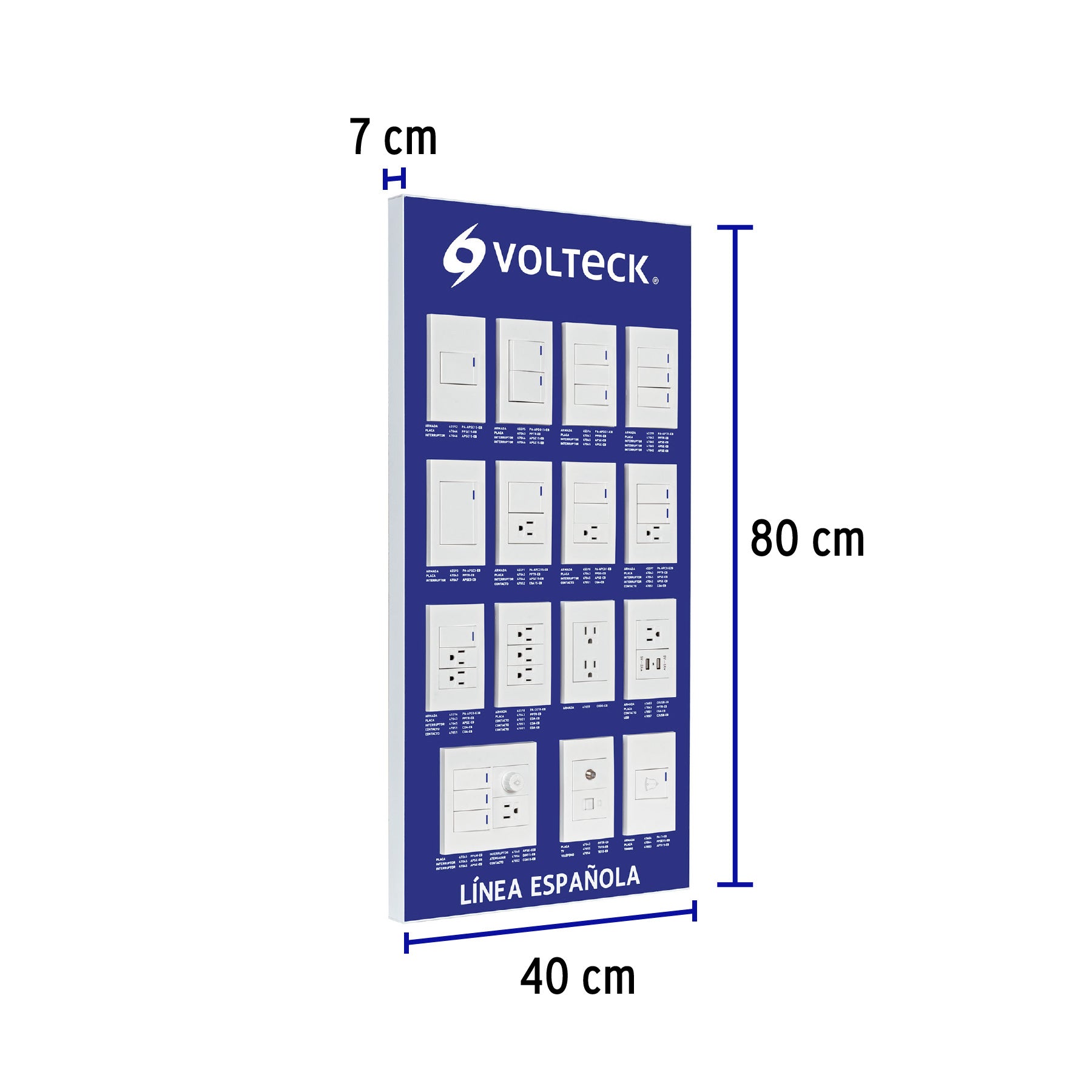 Exhibidor de Línea Española, Volteck, 57025