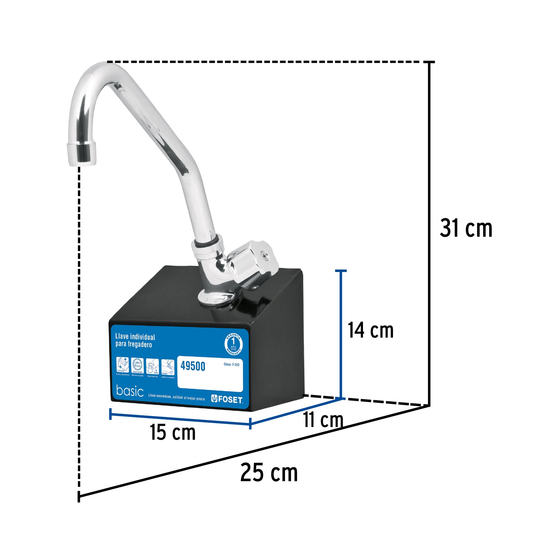 Exhibidor con mezcladora F-312, Foset, 55594