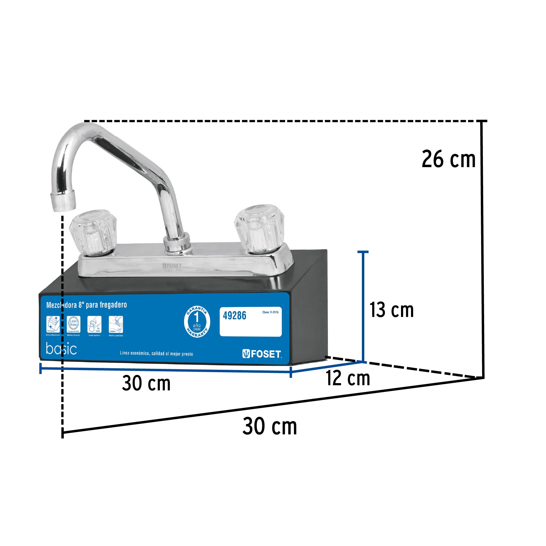 Exhibidor con mezcladora F-317A, Foset, 55587