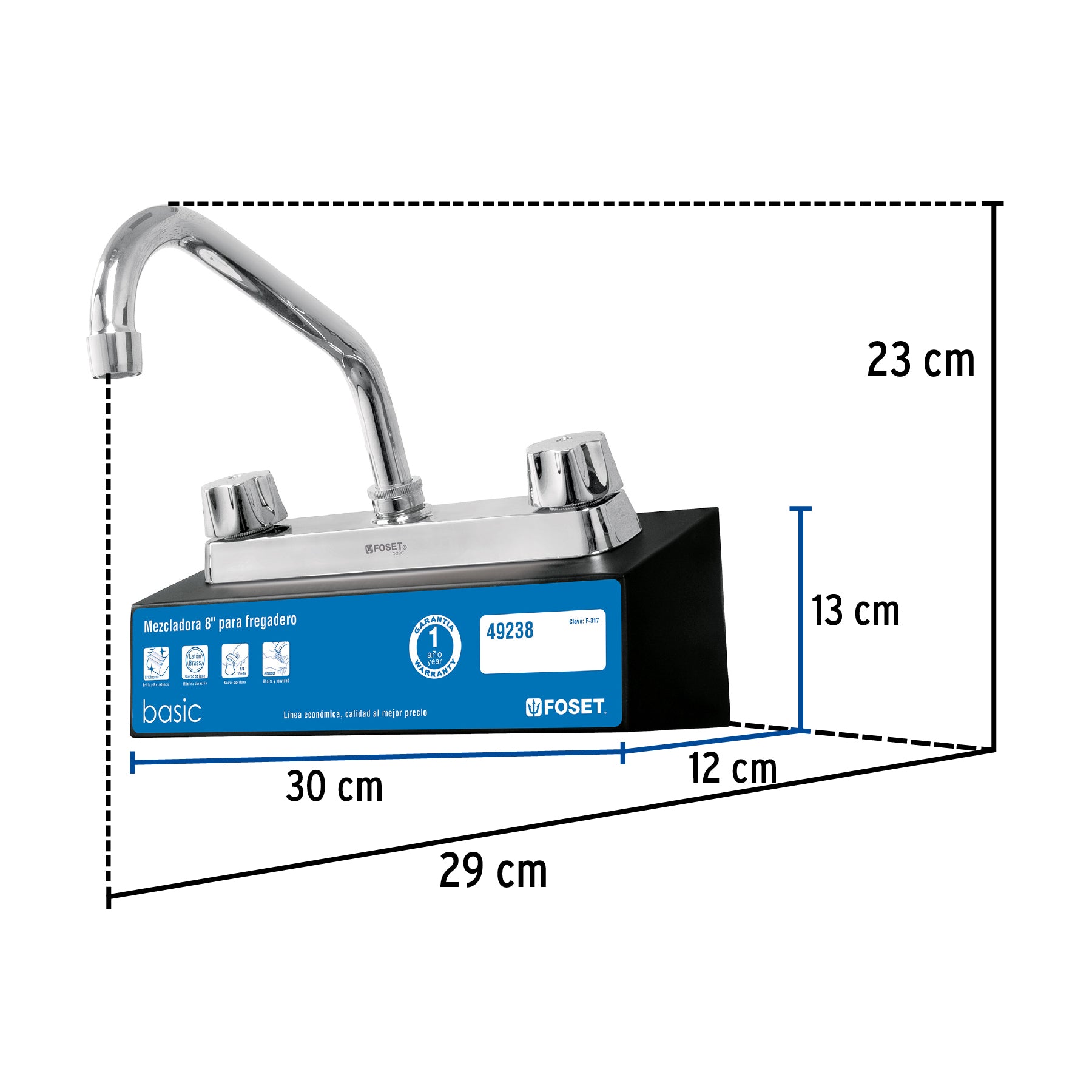 Exhibidor con mezcladora F-317, Foset, 55281