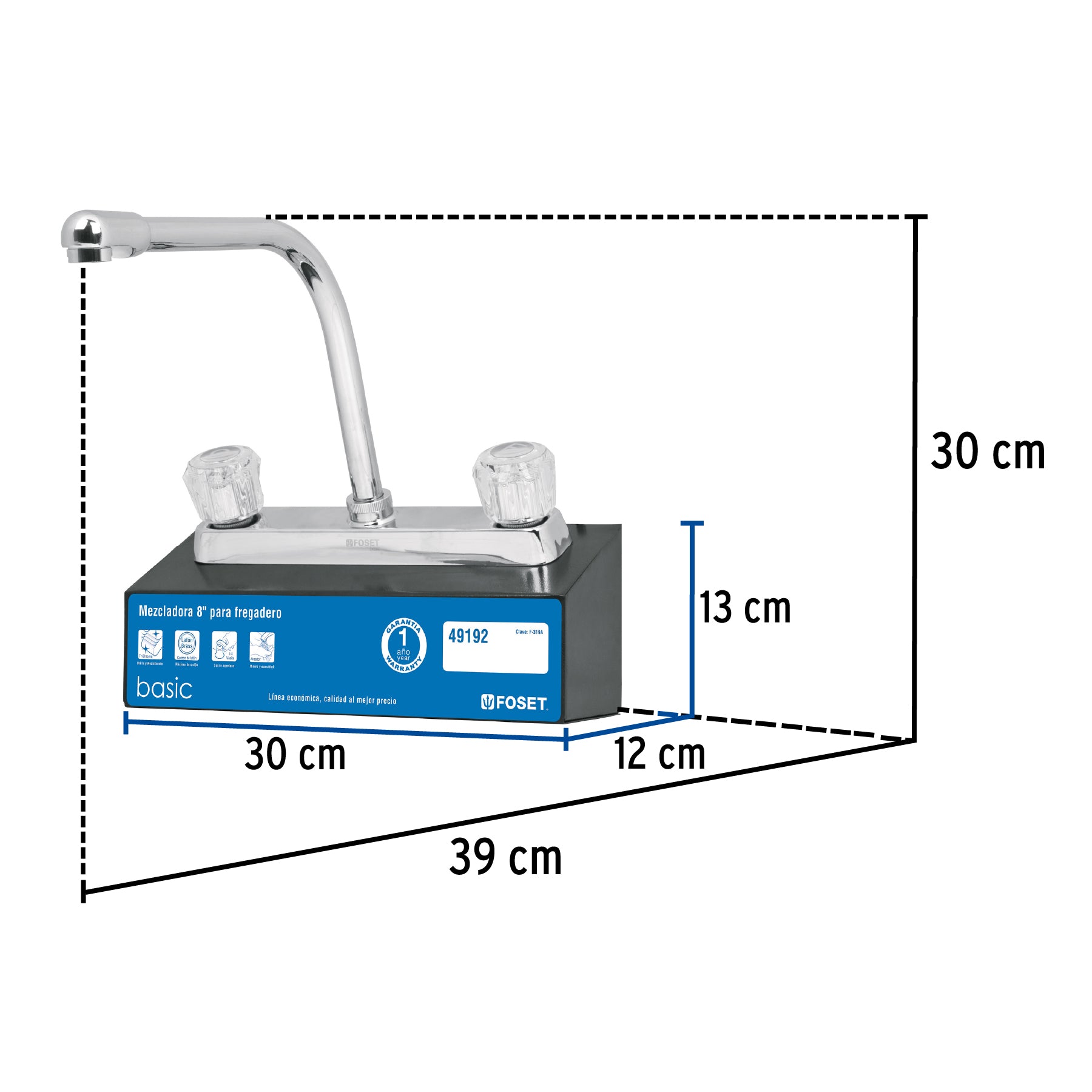 Exhibidor con mezcladora F-319A, Foset, 55593