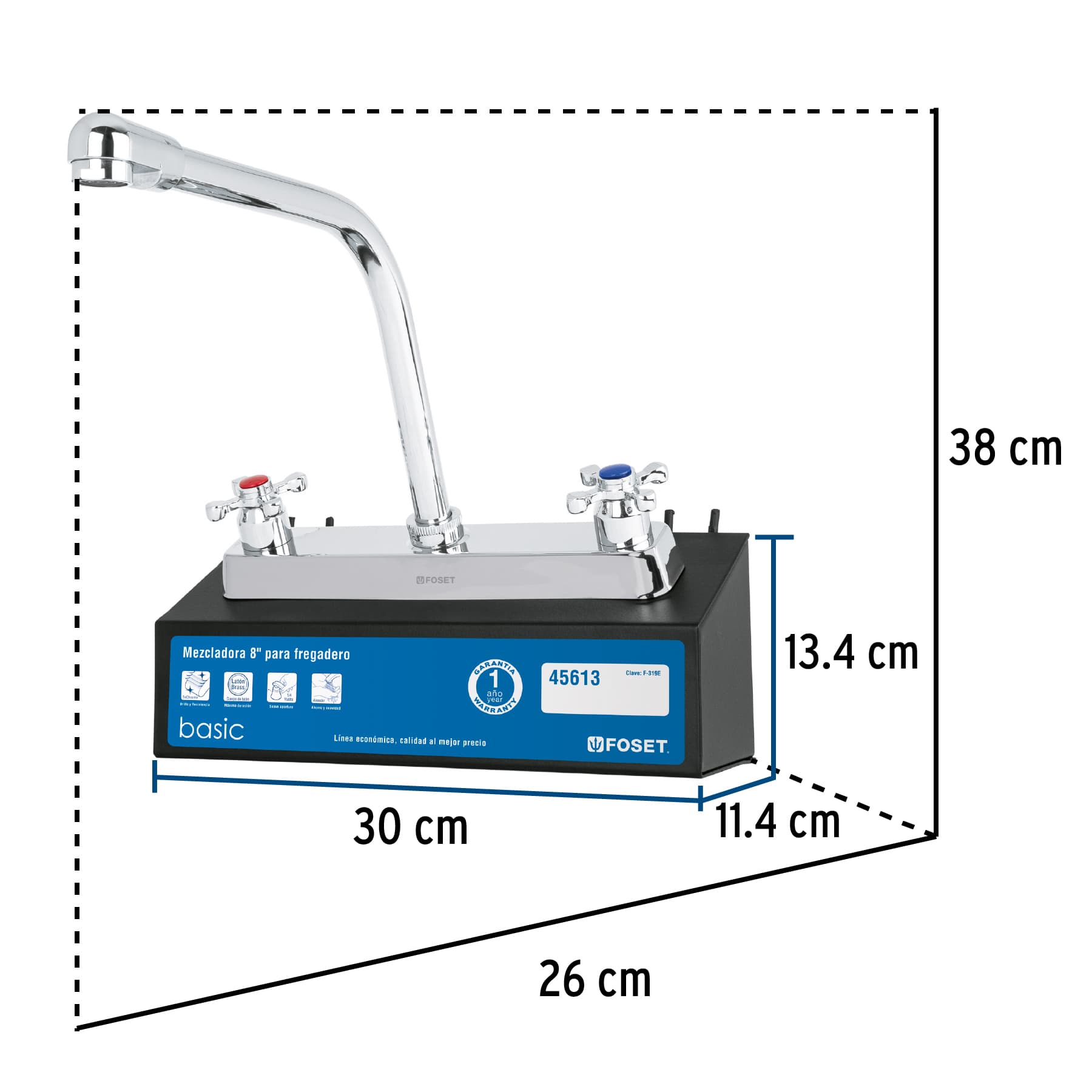 Exhibidor con mezcladora F-319E, Foset, 55966