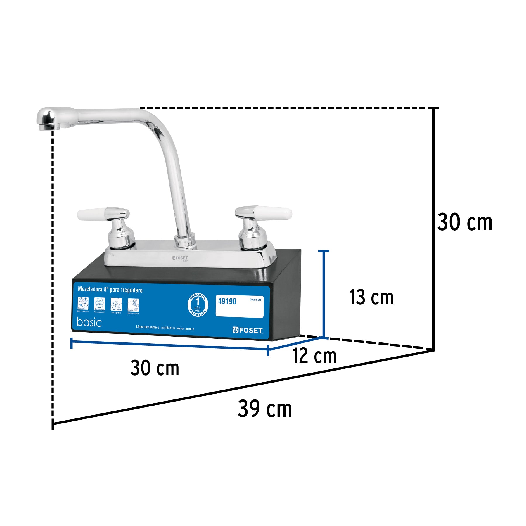 Exhibidor con mezcladora F-319I, Foset, 55590