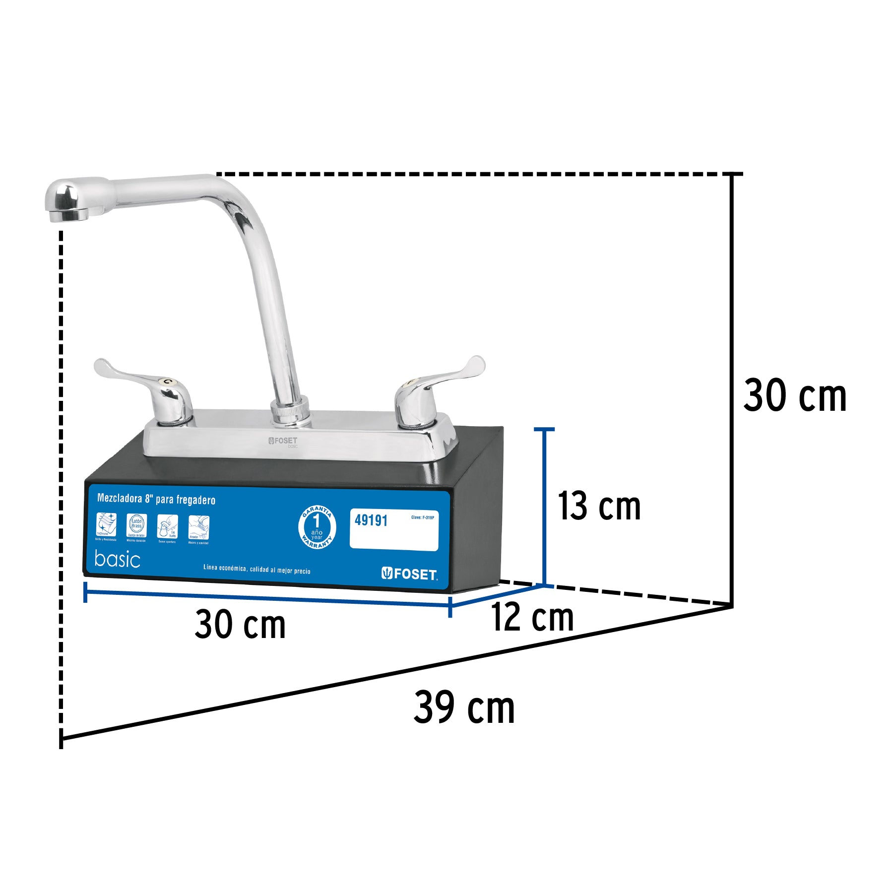 Exhibidor con mezcladora F-319P, Foset, 55592