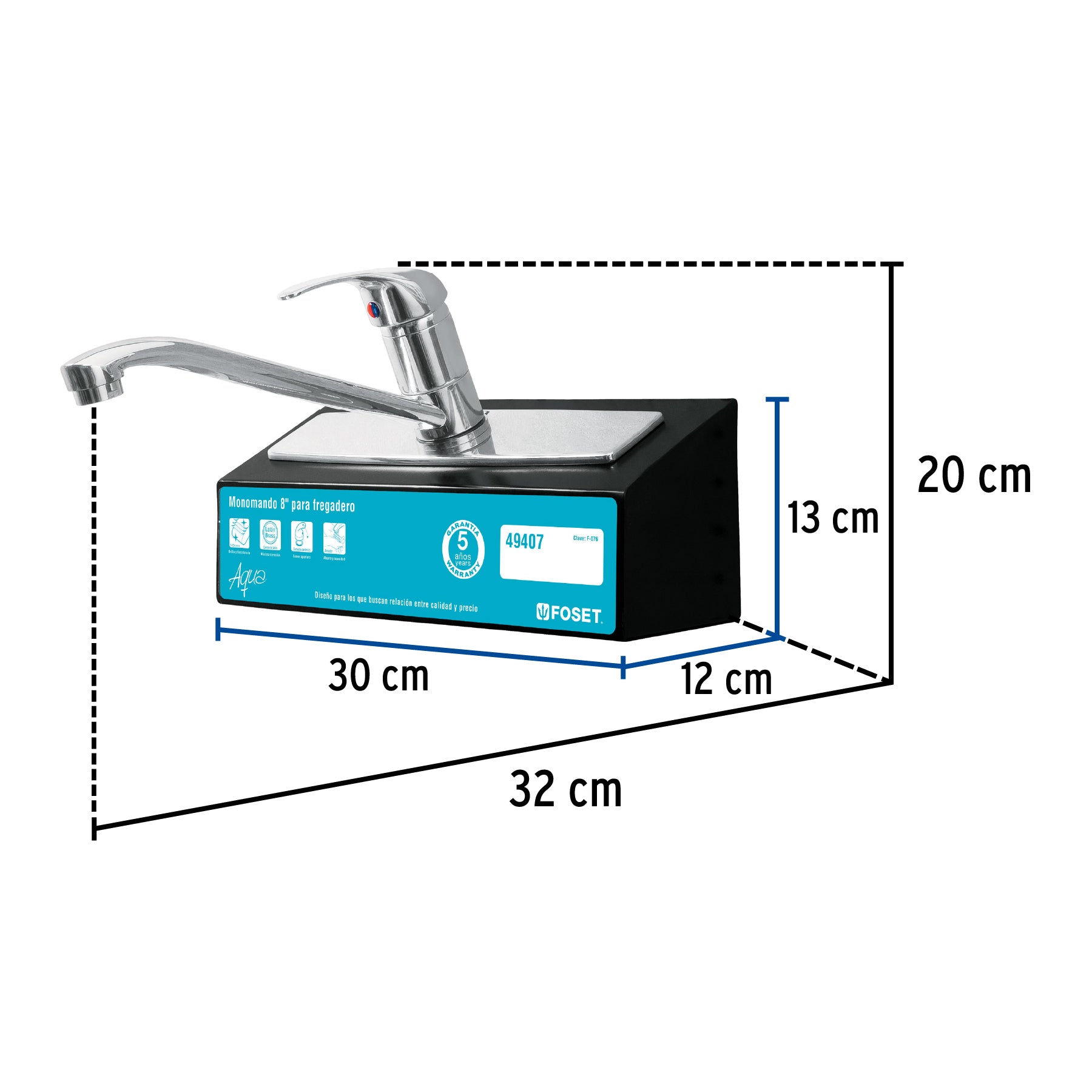 Exhibidor con mezcladora AQF-85, Foset, 55459