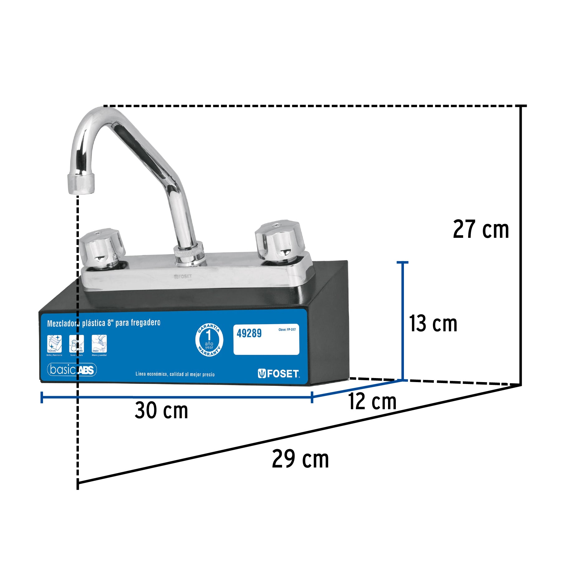 Exhibidor con mezcladora FP-317, Foset, 55599