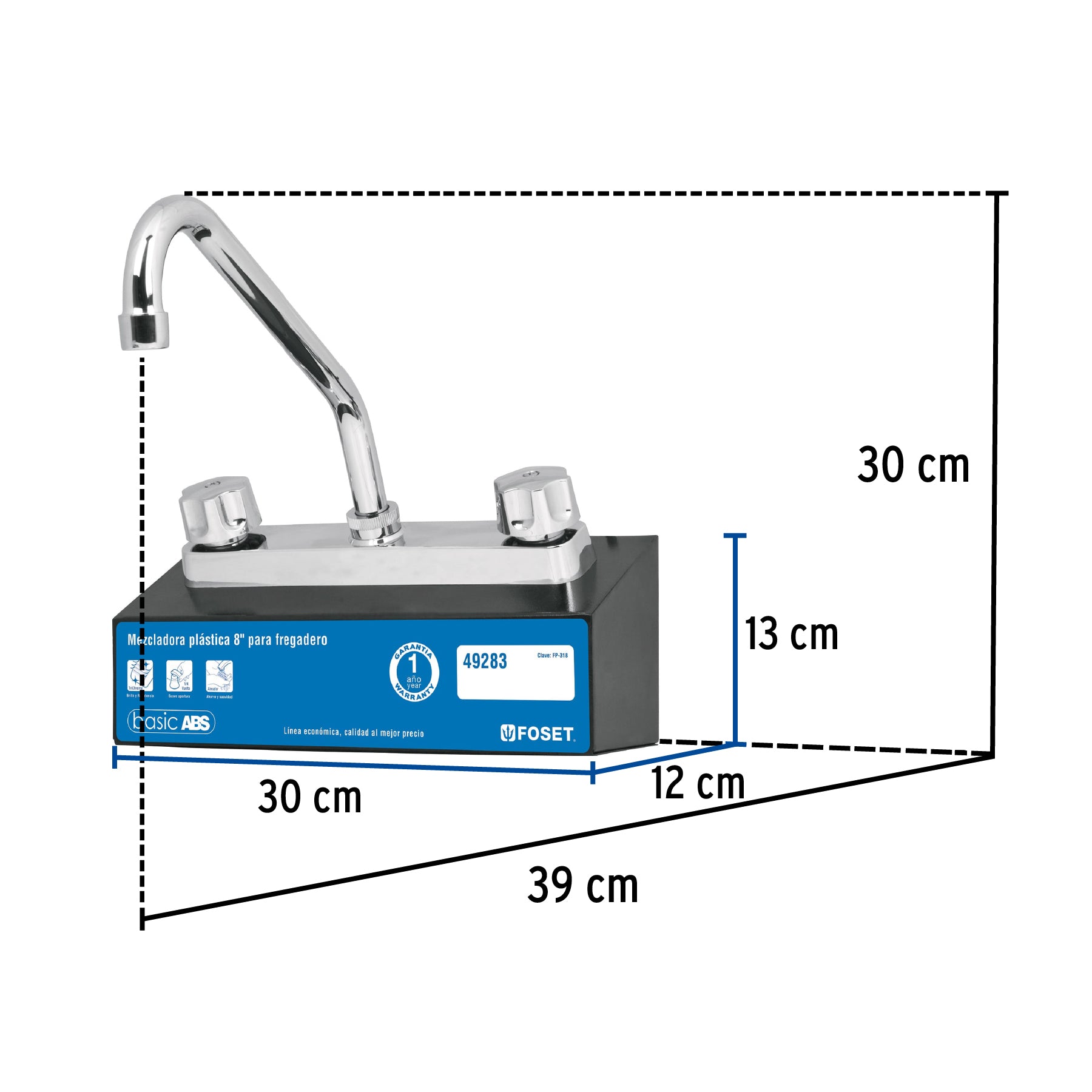 Exhibidor con mezcladora FP-318, Foset, 55597