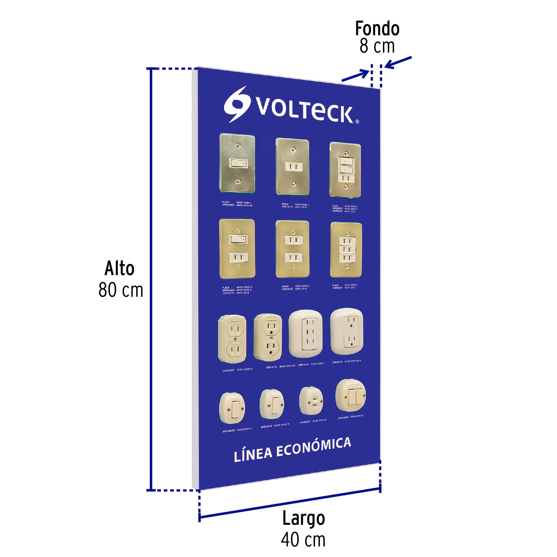 Exhibidor línea económica, Volteck, 51584