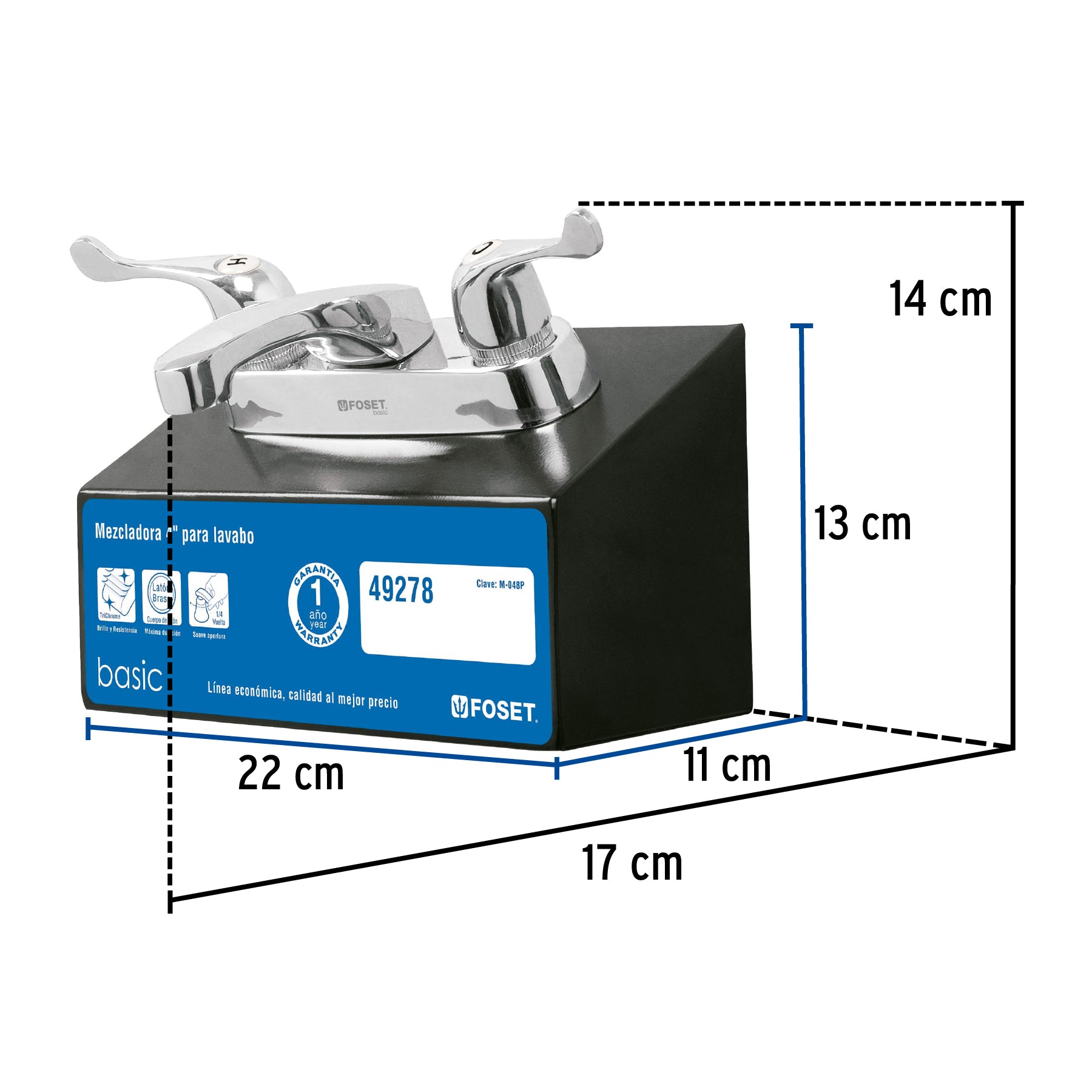 Exhibidor con mezcladora M-048P, Foset, 55451