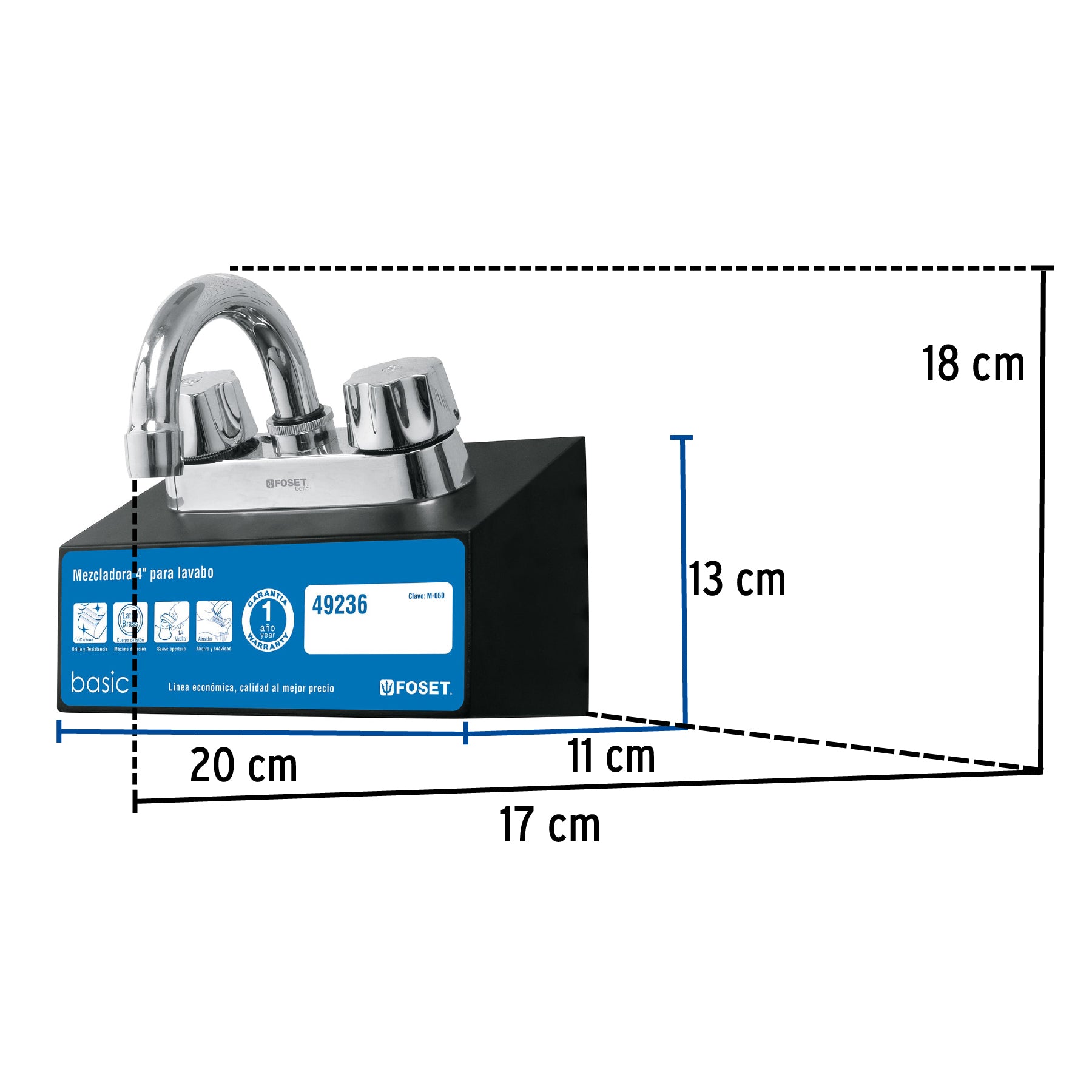 Exhibidor para mezcladora M-050, Foset, 55293