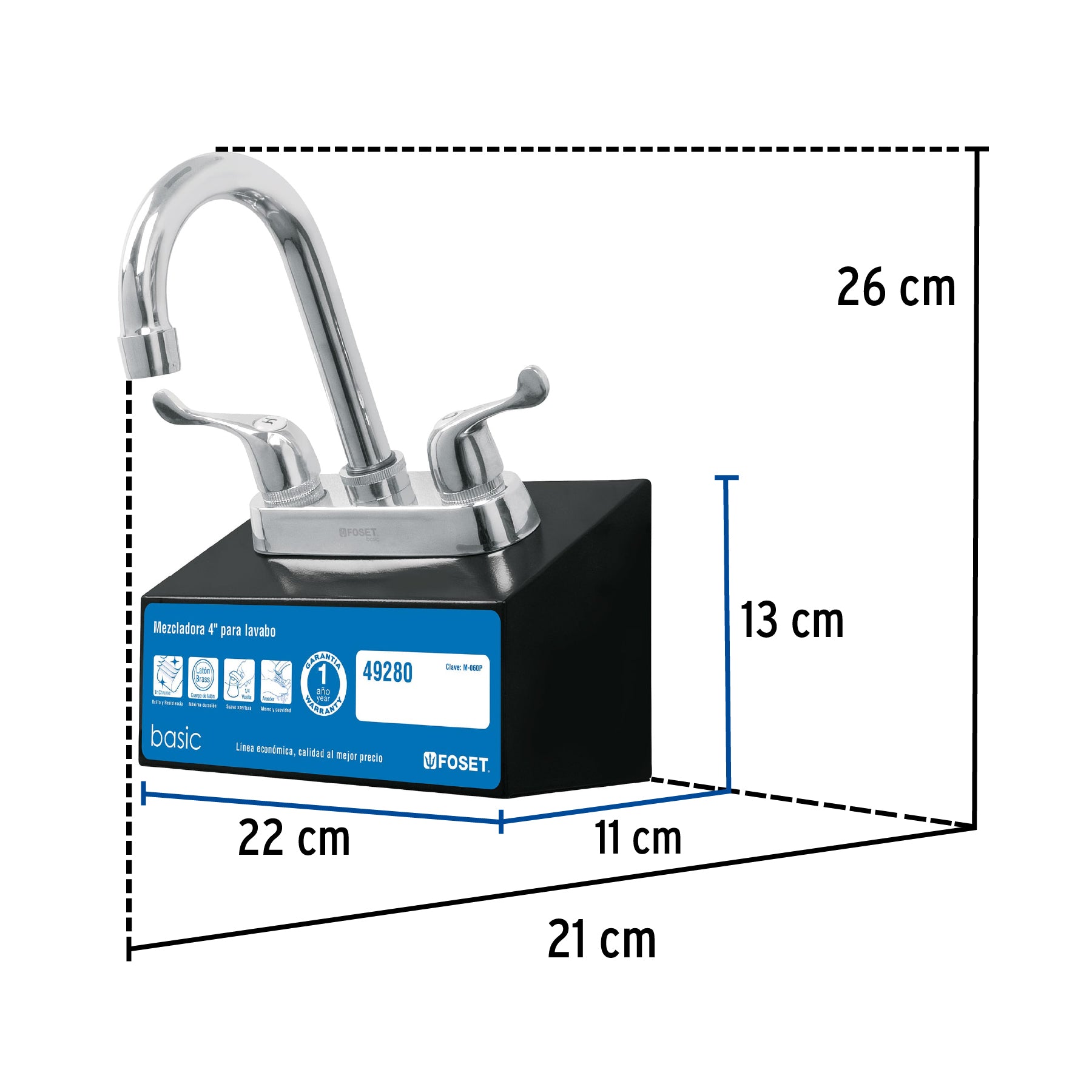 Exhibidor con mezcladora M-060P, Foset, 55454