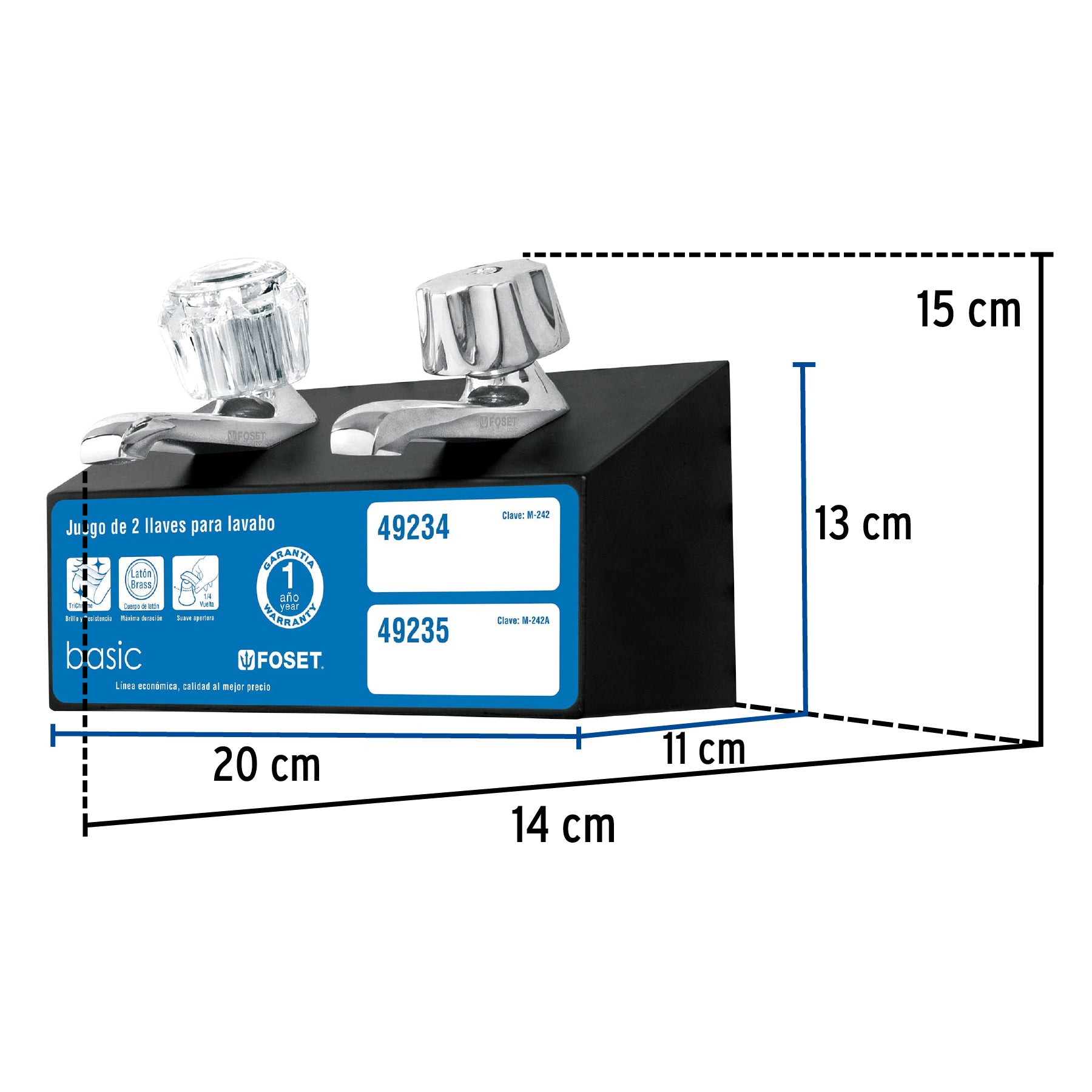 Exhibidor para llaves M-242-A, Foset, 55297