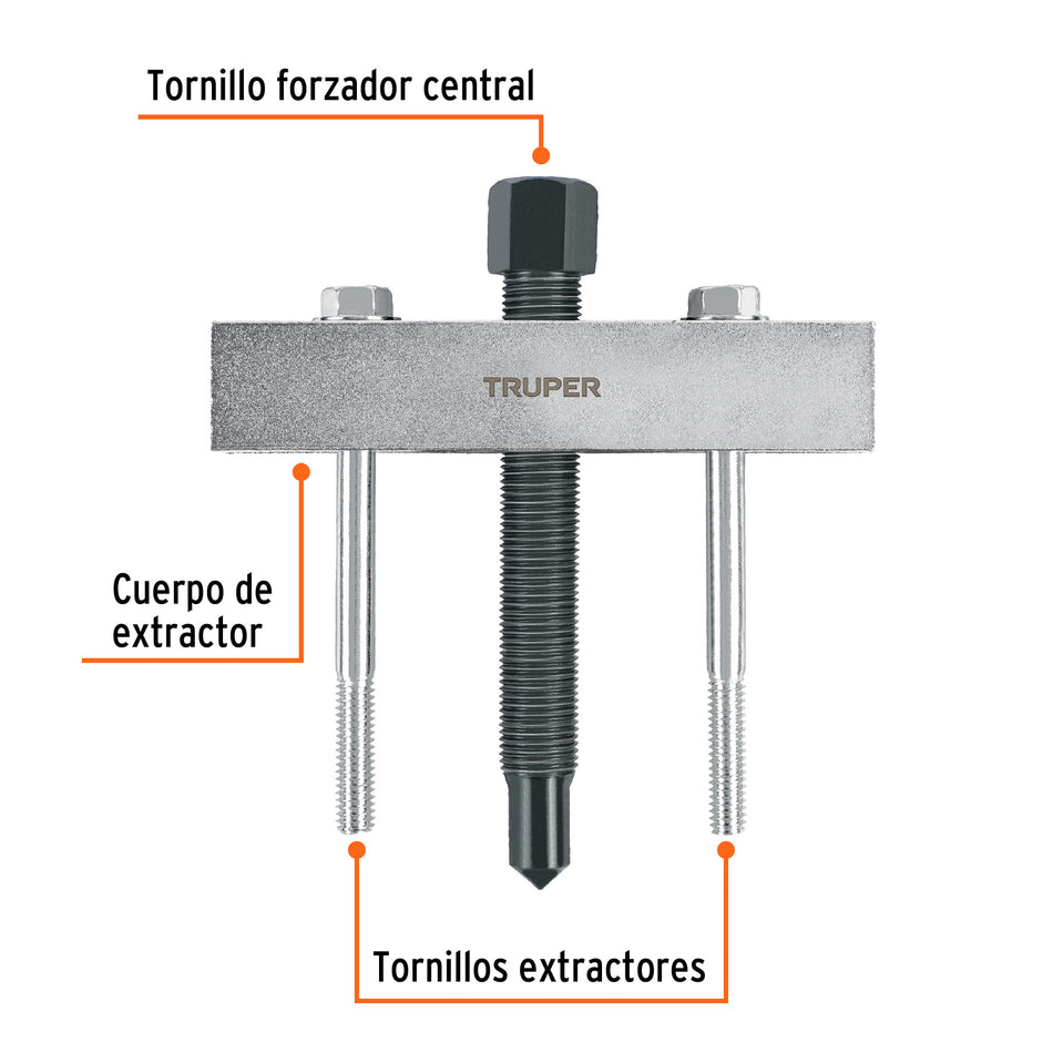 Extractor para engranes y orificios roscados, Truper Caja con 3, 14502