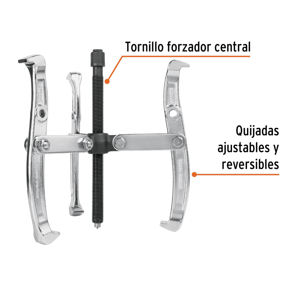 Extractor de poleas, 3 quijadas, 6', Truper, 14506