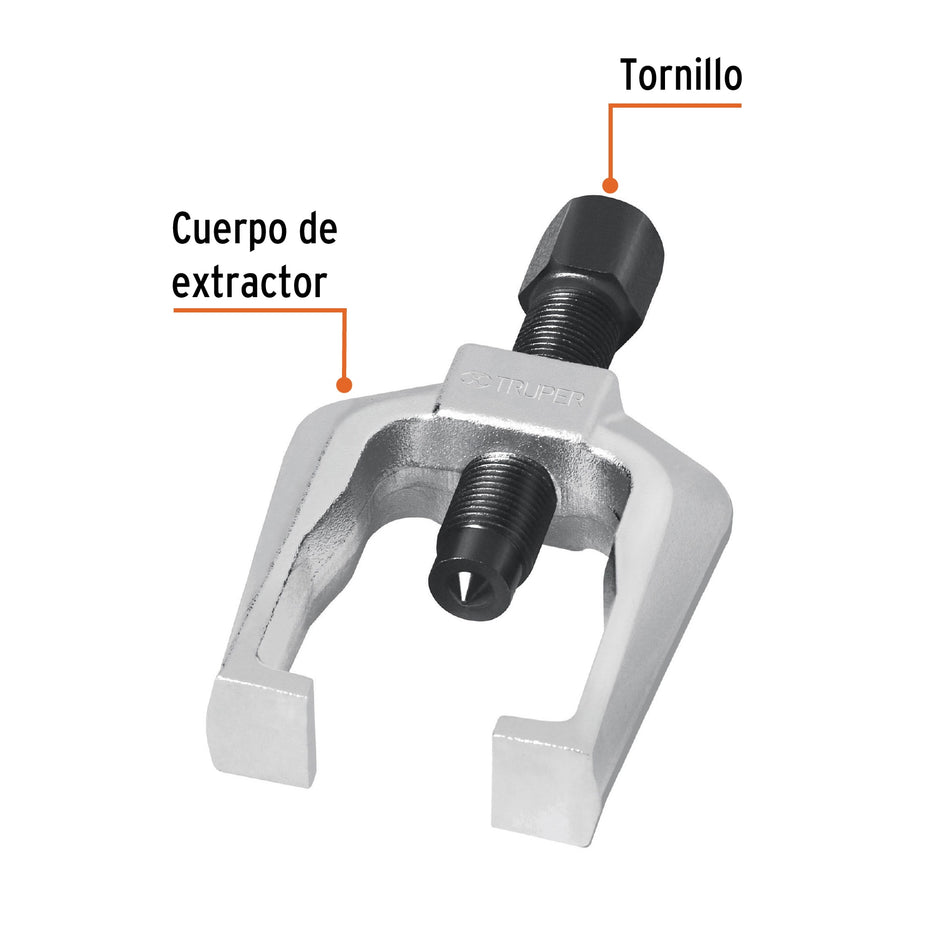 Extractor Pitman, alcance 54 mm, uso ligero, Truper Caja con 4, 14513
