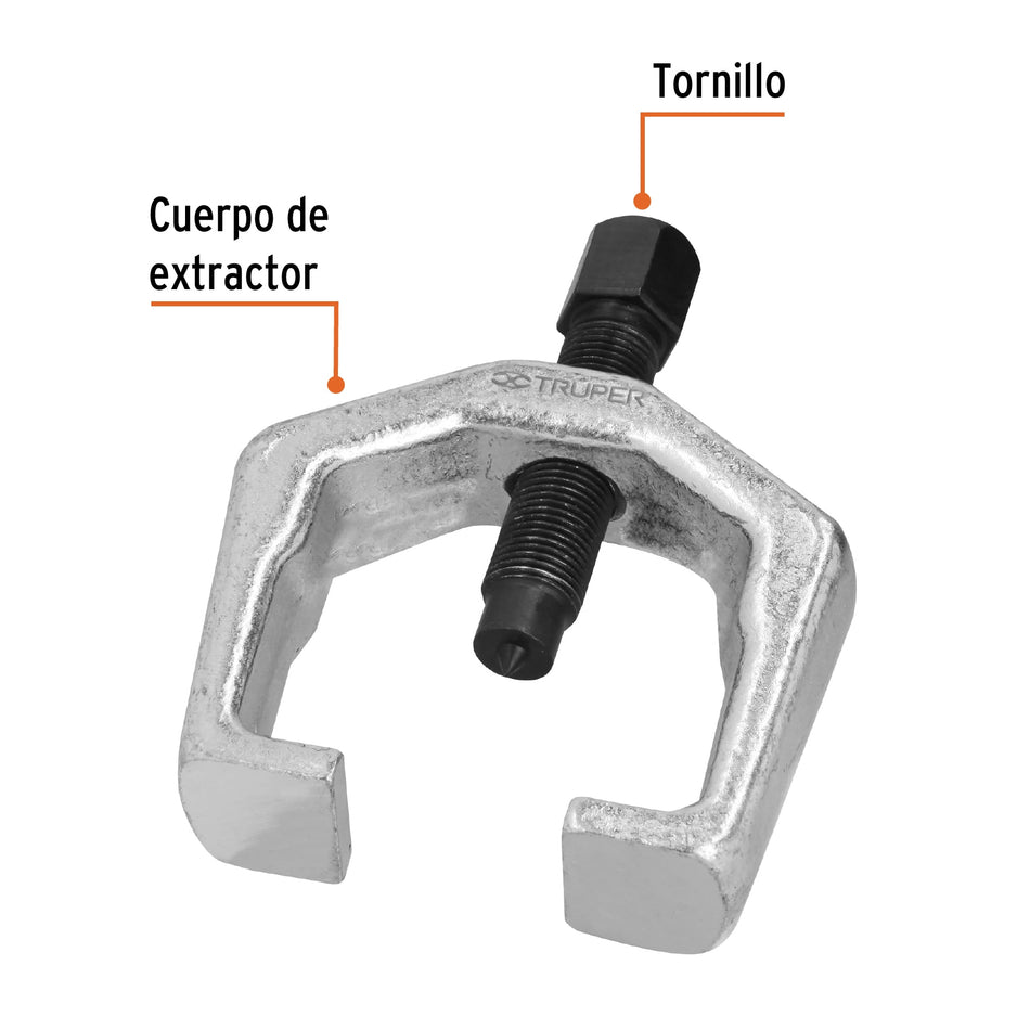 Extractor Pitman, alcance 63 mm, uso pesado, Truper Caja con 4, 14514