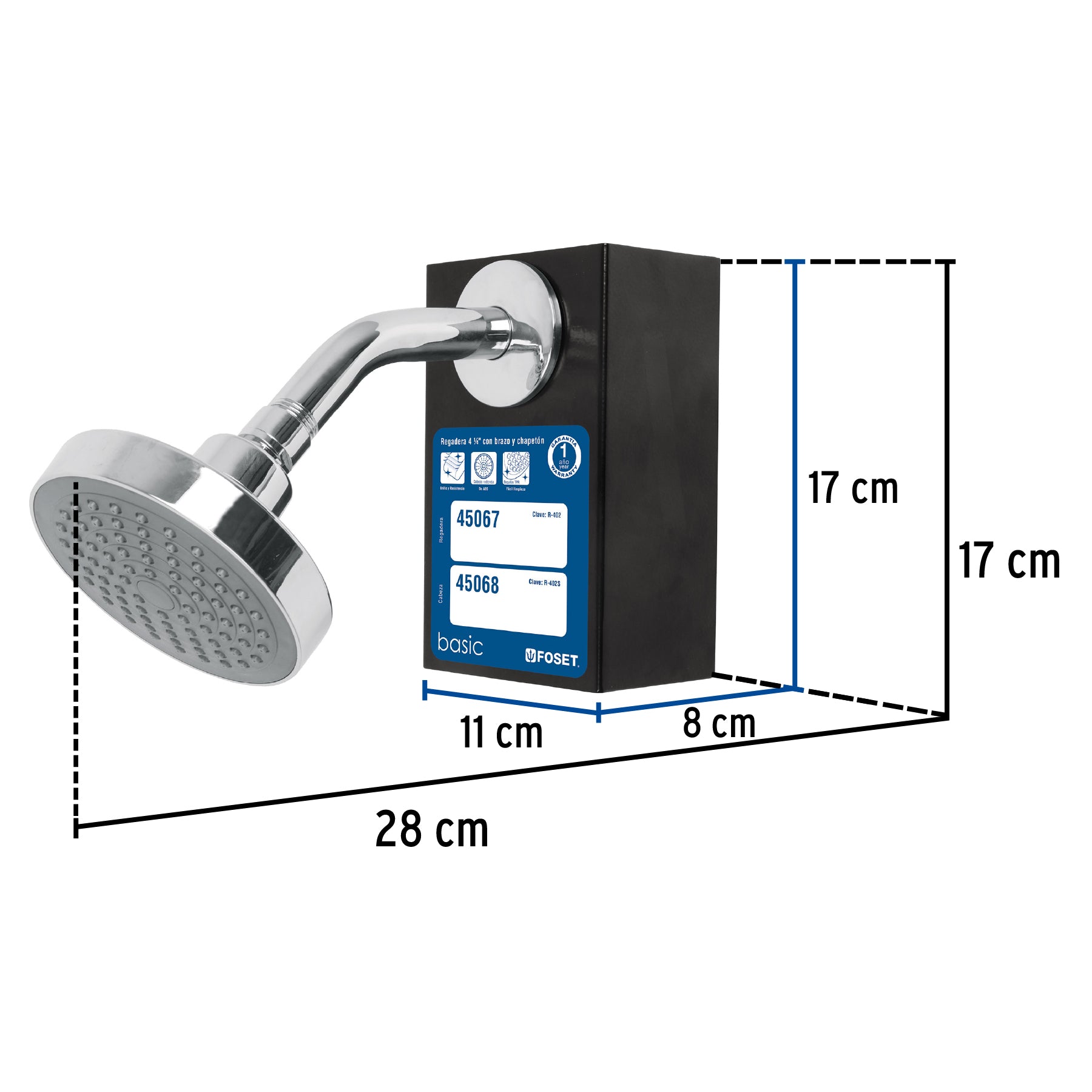 Exhibidor con Regadera R-402, Foset, 55940