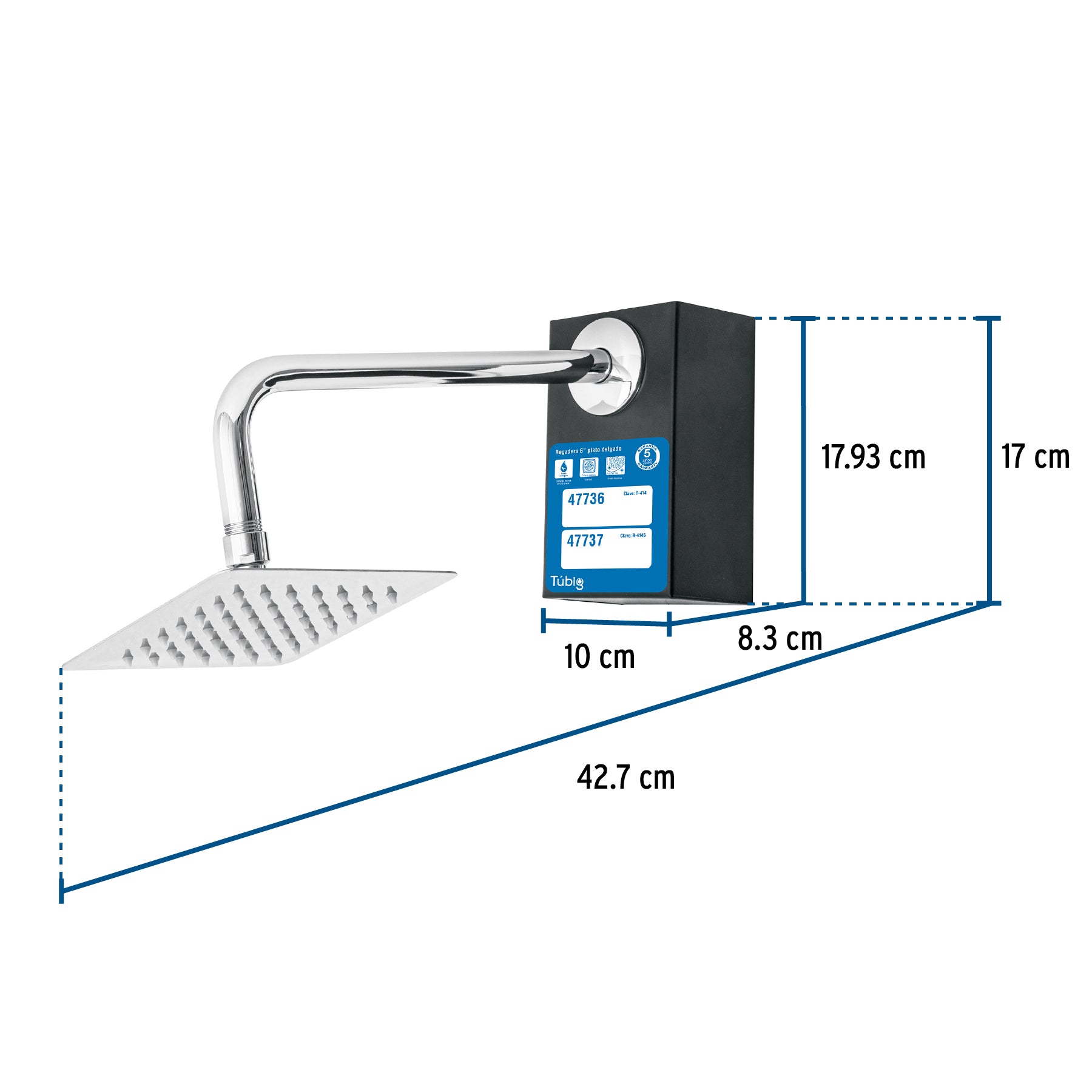 Exhibidor con regadera R-414, Foset, 56003