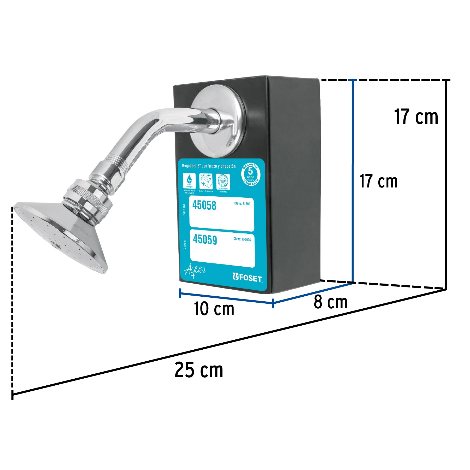 Exhibidor con Regadera R-502, Foset, 55941