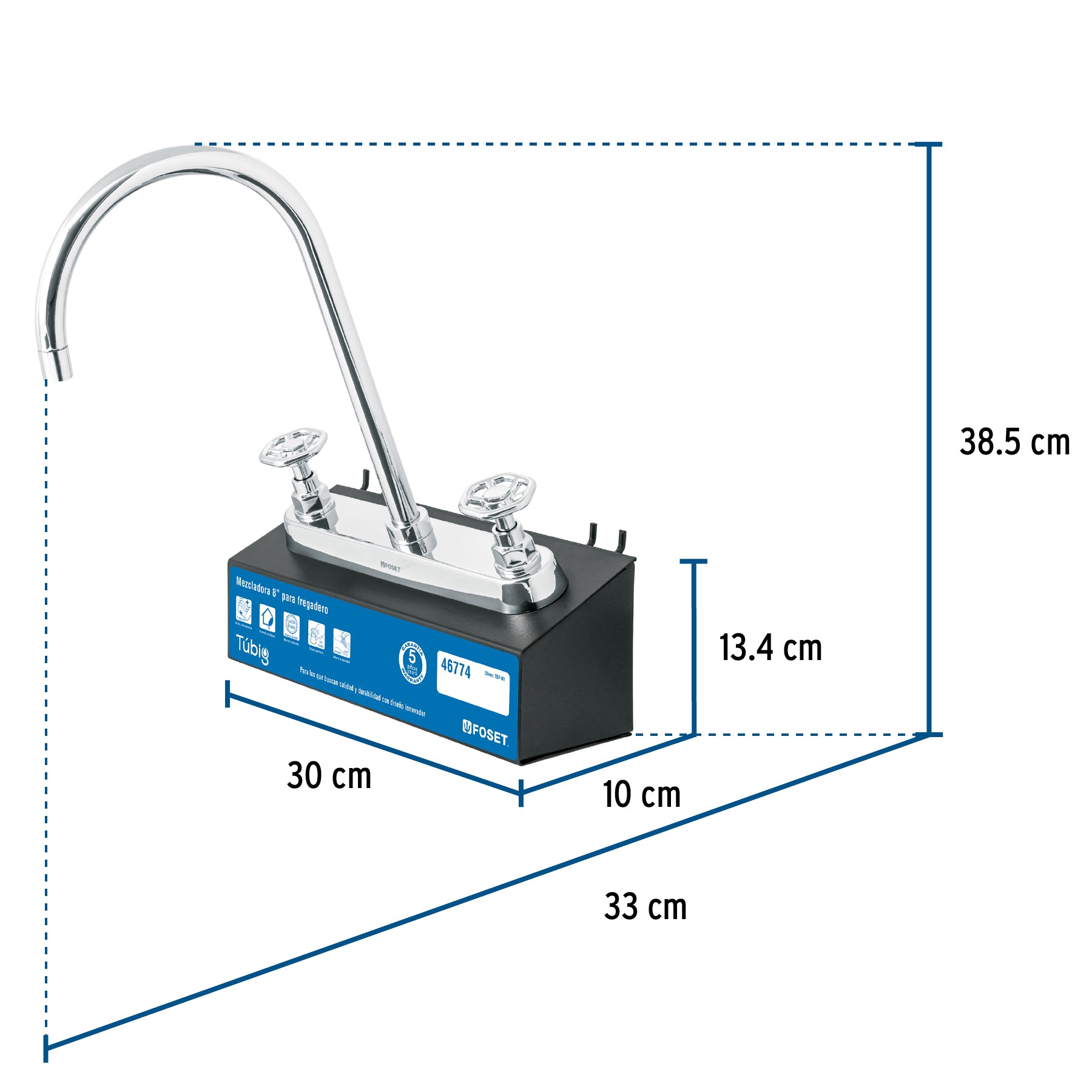 Exhibidor con mezcladora TBF-81, Foset, 55993