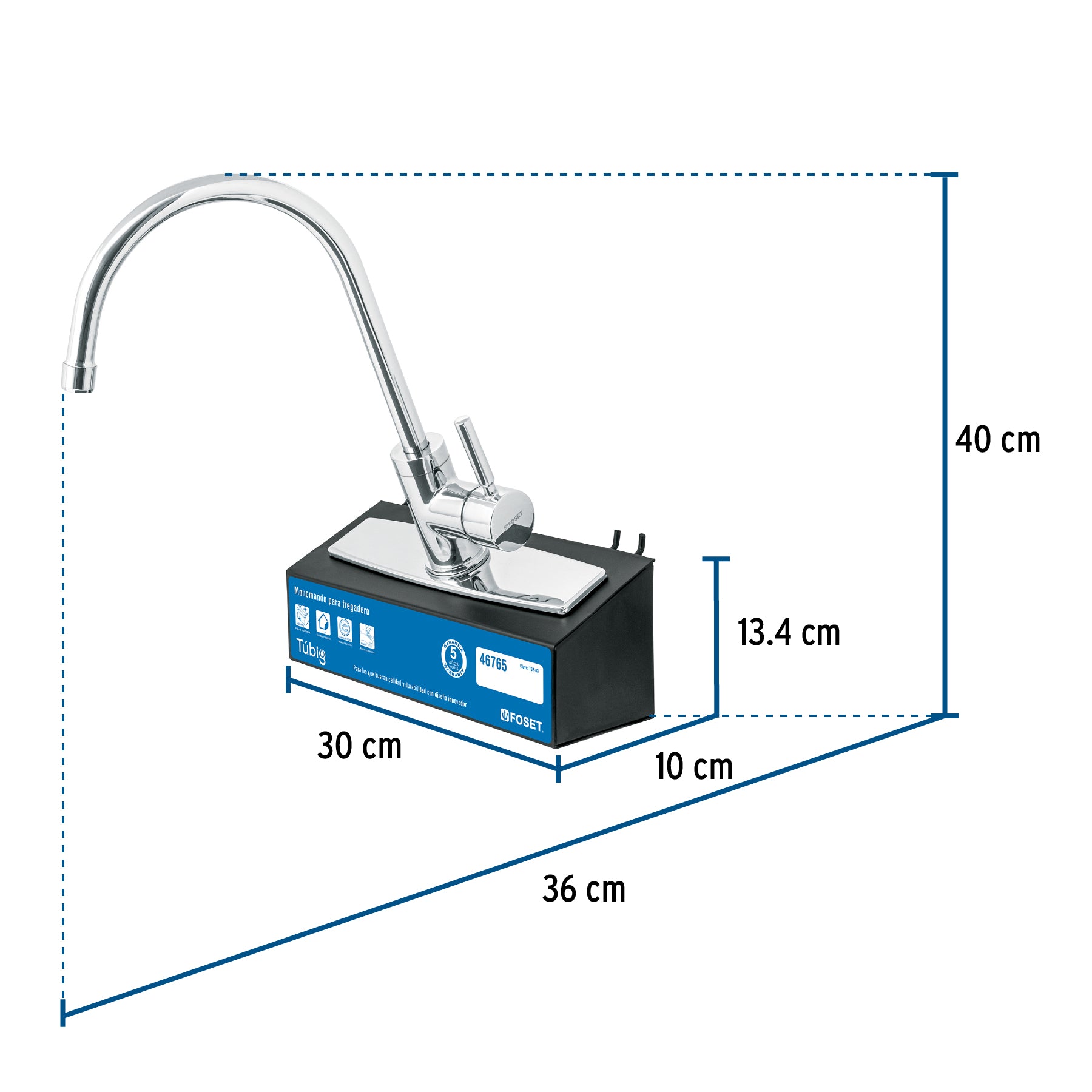 Exhibidor con monomando TBF-83, Foset, 55995