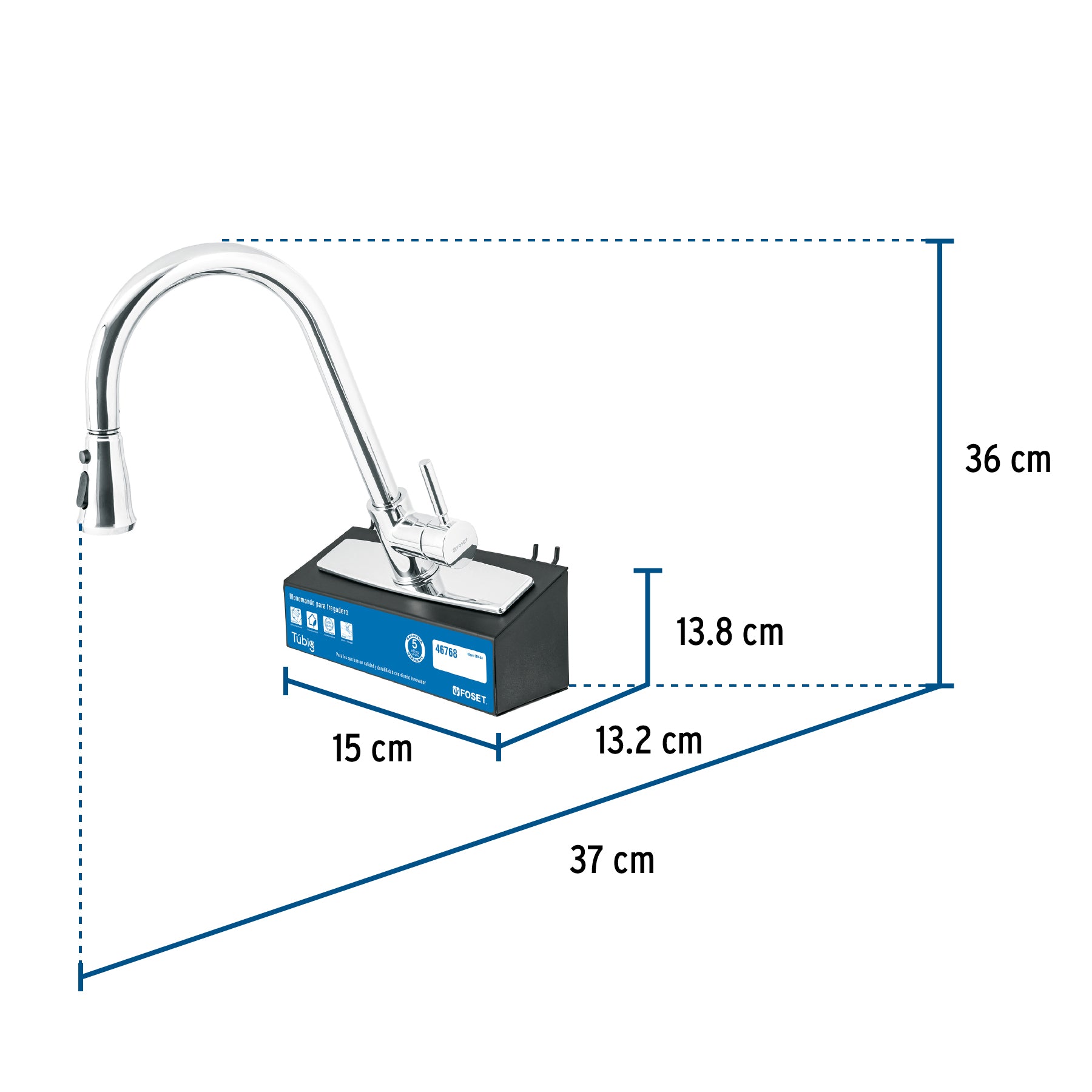 Exhibidor con monomando TBF-84, Foset, 55996