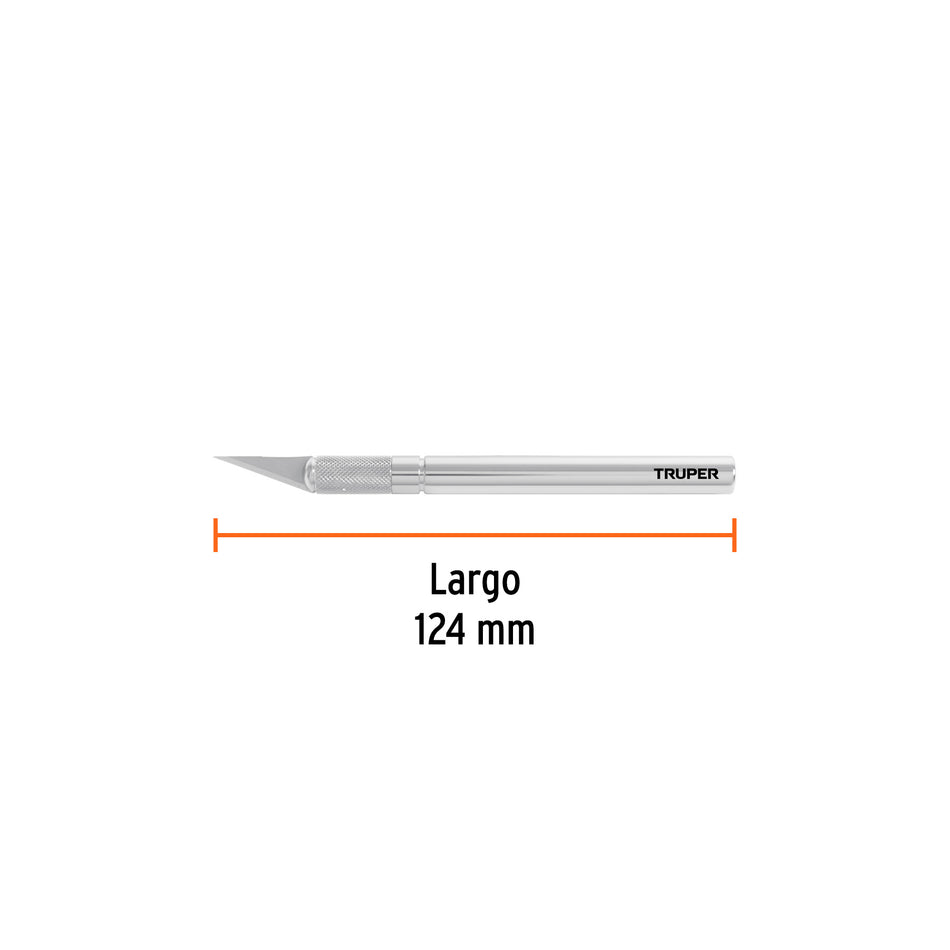 Exacto 6' profesional con 5 cuchillas de acero SK2, TRUPER Caja con 6, 16969