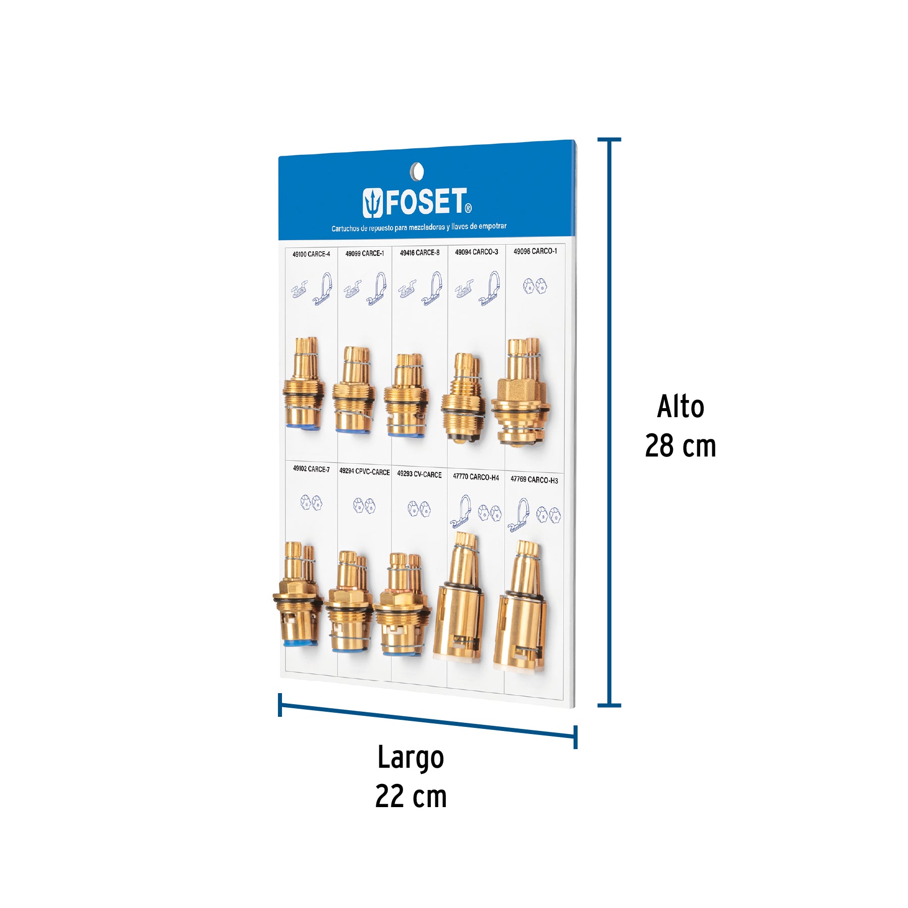 Exhibidor de cartuchos foset, 56011