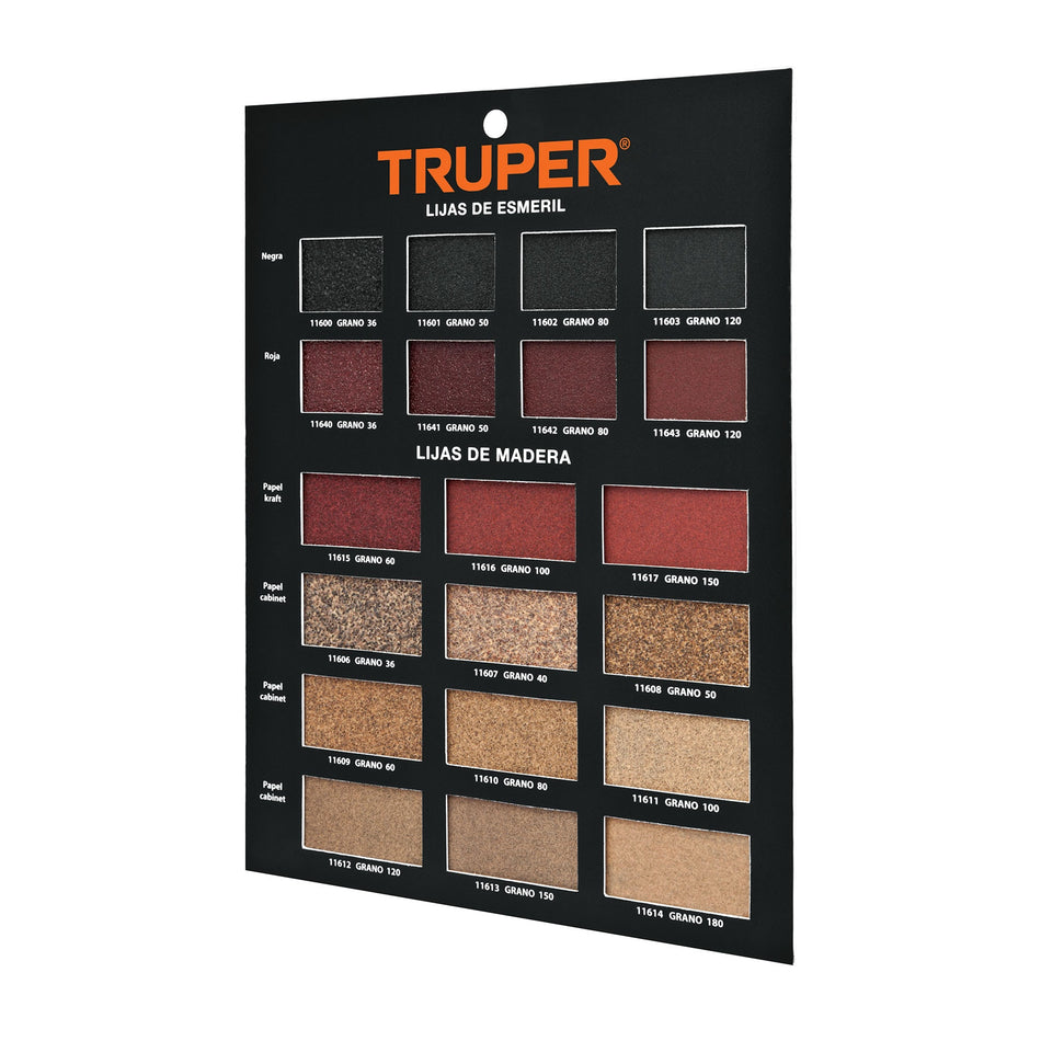 Exhibidor Truper de lijas de madera, 55560