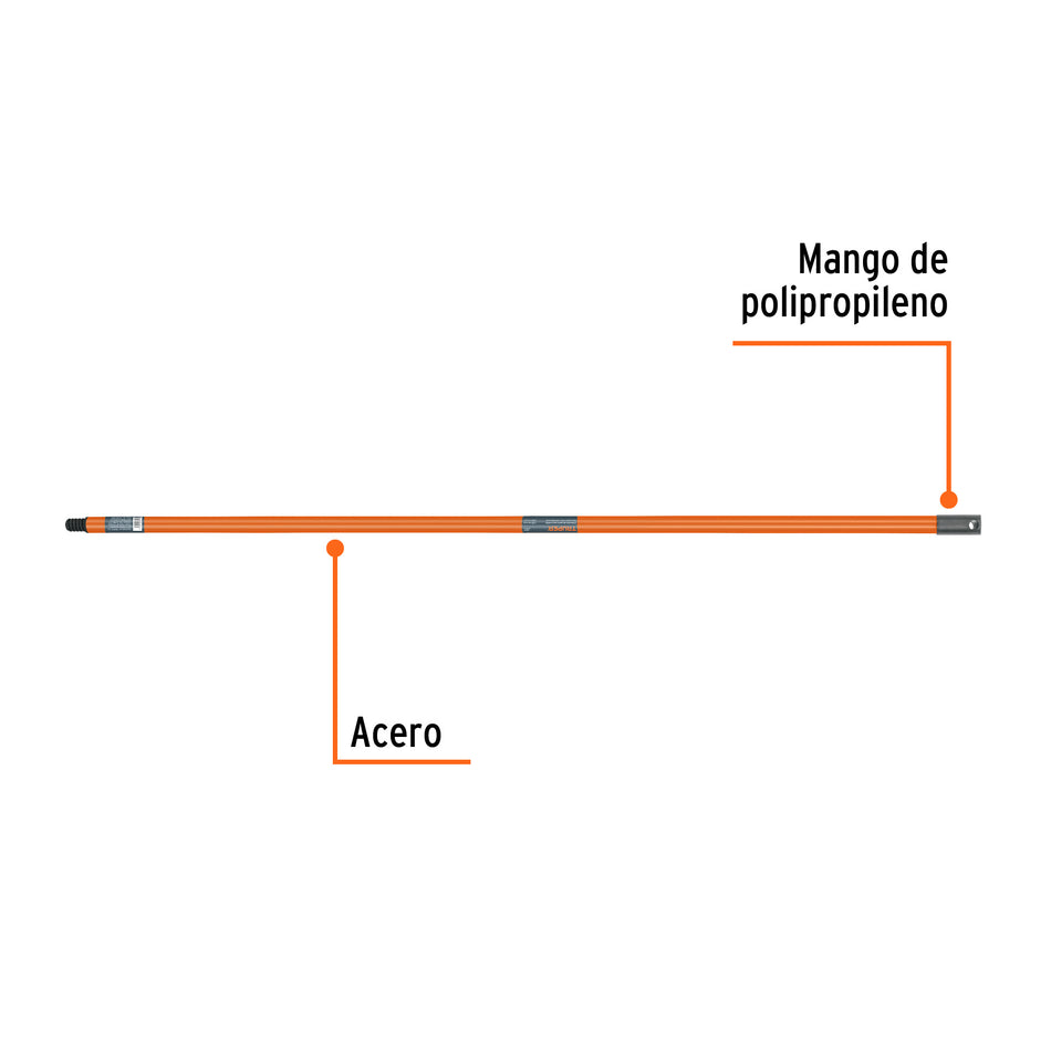 Extensión de acero para rodillo, 1.2 m, Truper Caja con 6, 10547