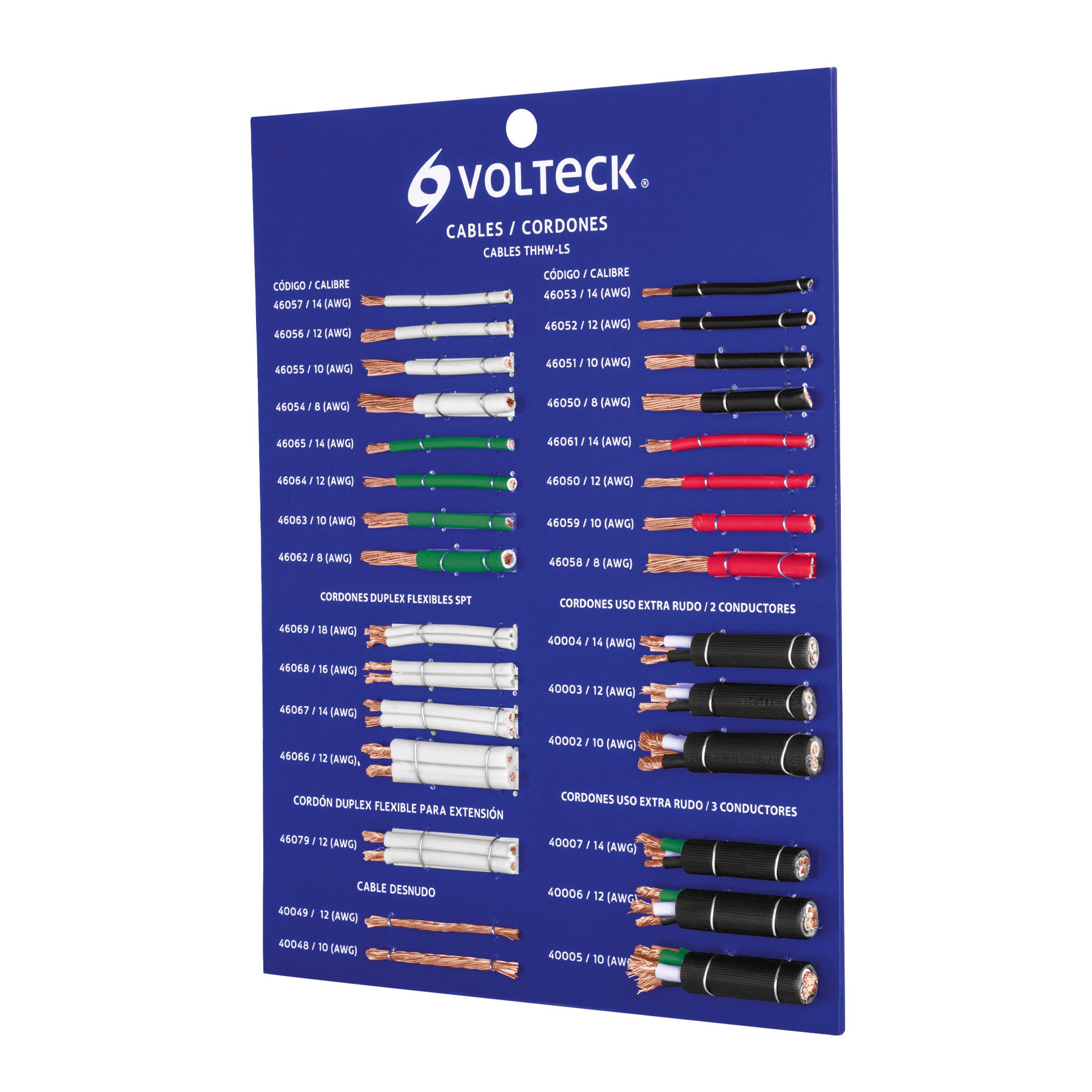 Exhibidor Volteck de cables y cordones, 55886