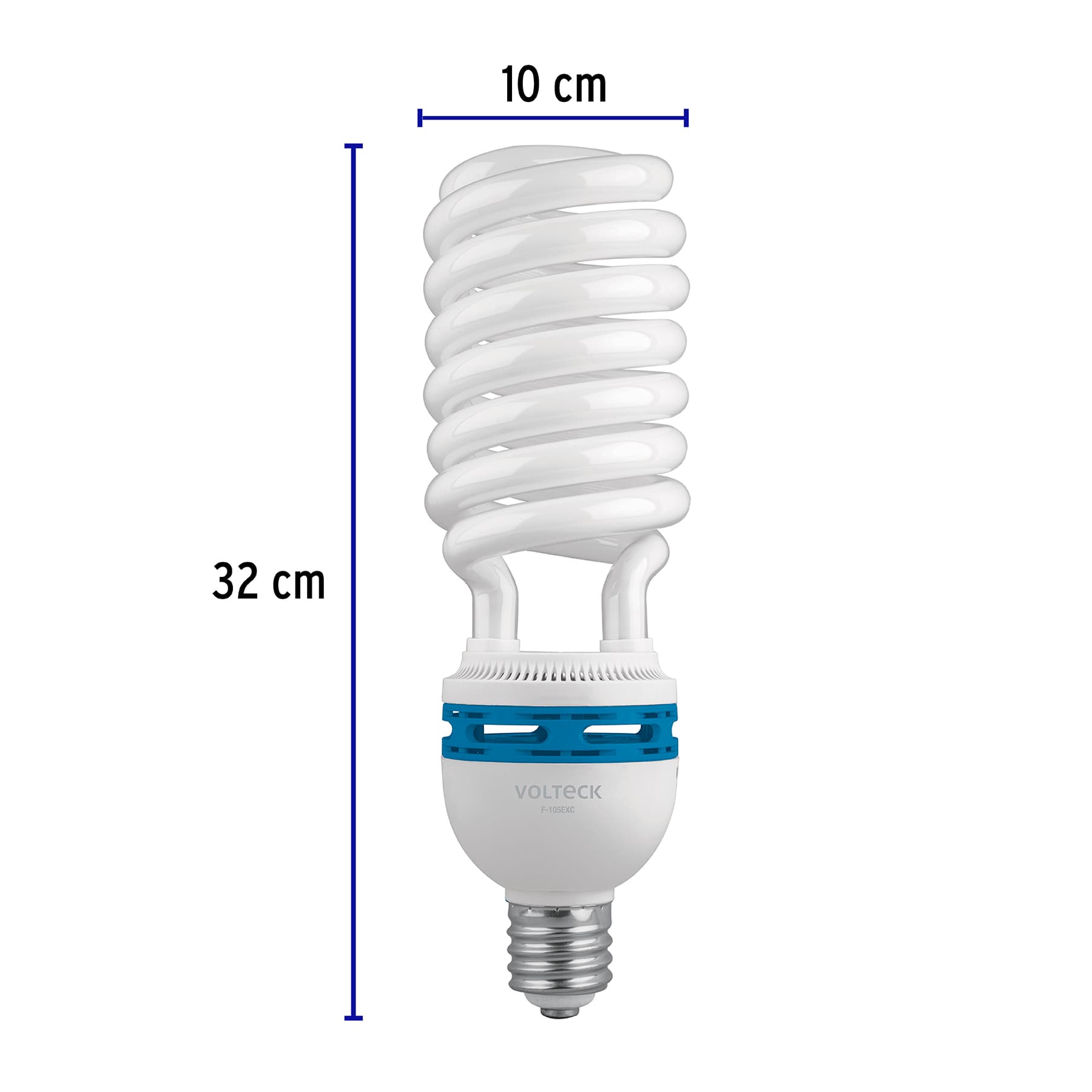 Lámpara espiral 105 W base mogul E39 220 V luz día, caja, 48261