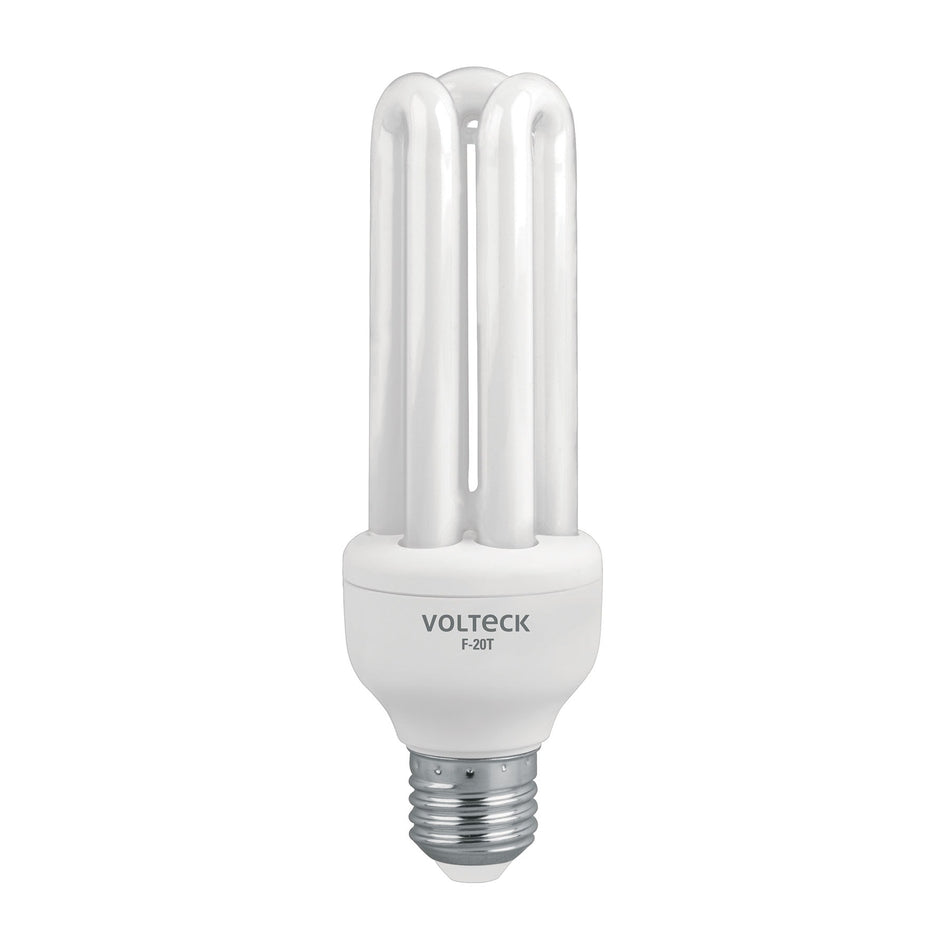 Lámpara triple T4 20 W luz de día en blíster, Volteck Caja con 4, 48226