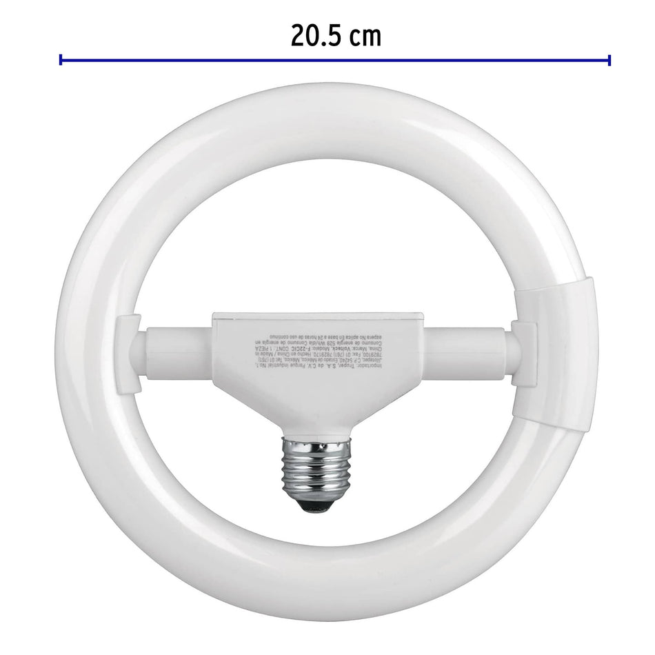 Lámpara circular T9 22 W luz de día en caja, Volteck Caja con 6, 48236