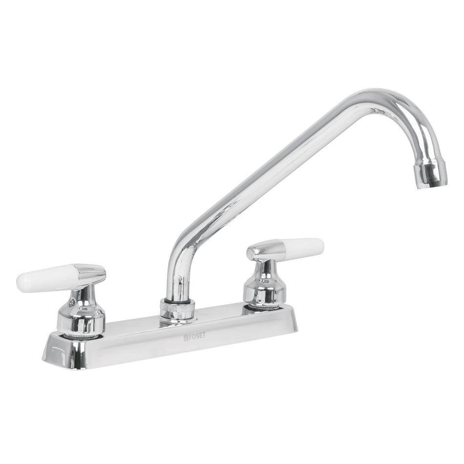 Mezcladora 8' p/fregadero, cuello largo, manerales cono Caja con 2, 49221