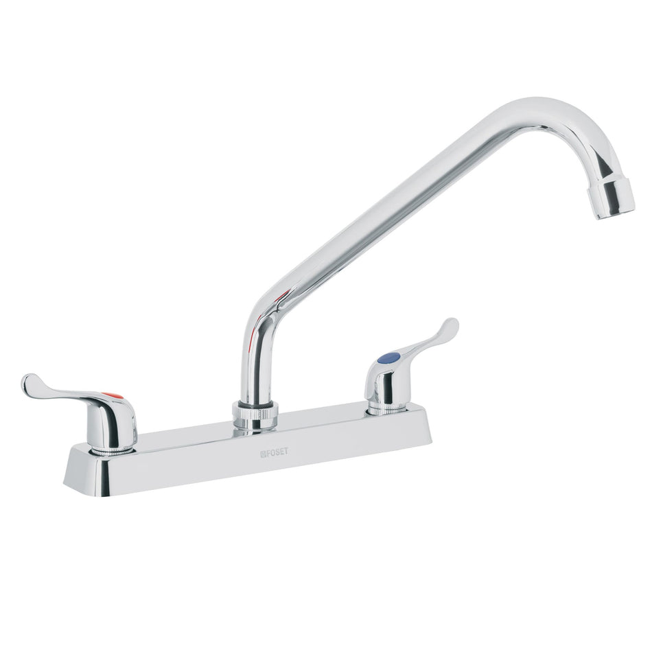 Mezcladora 8' p/fregadero, cuello largo, manerales palanca Caja con 2, 49287