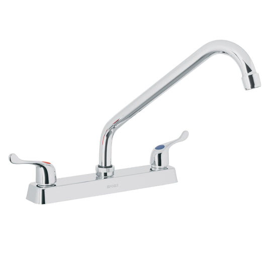 Mezcladora 8' p/fregadero, cuello largo, manerales palanca Caja con 2, 49287