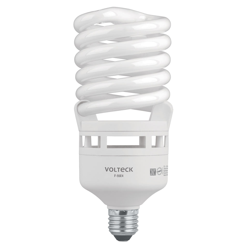 Lámpara espiral T4 55 W alta potencia luz de día, caja Caja con 2, 46829
