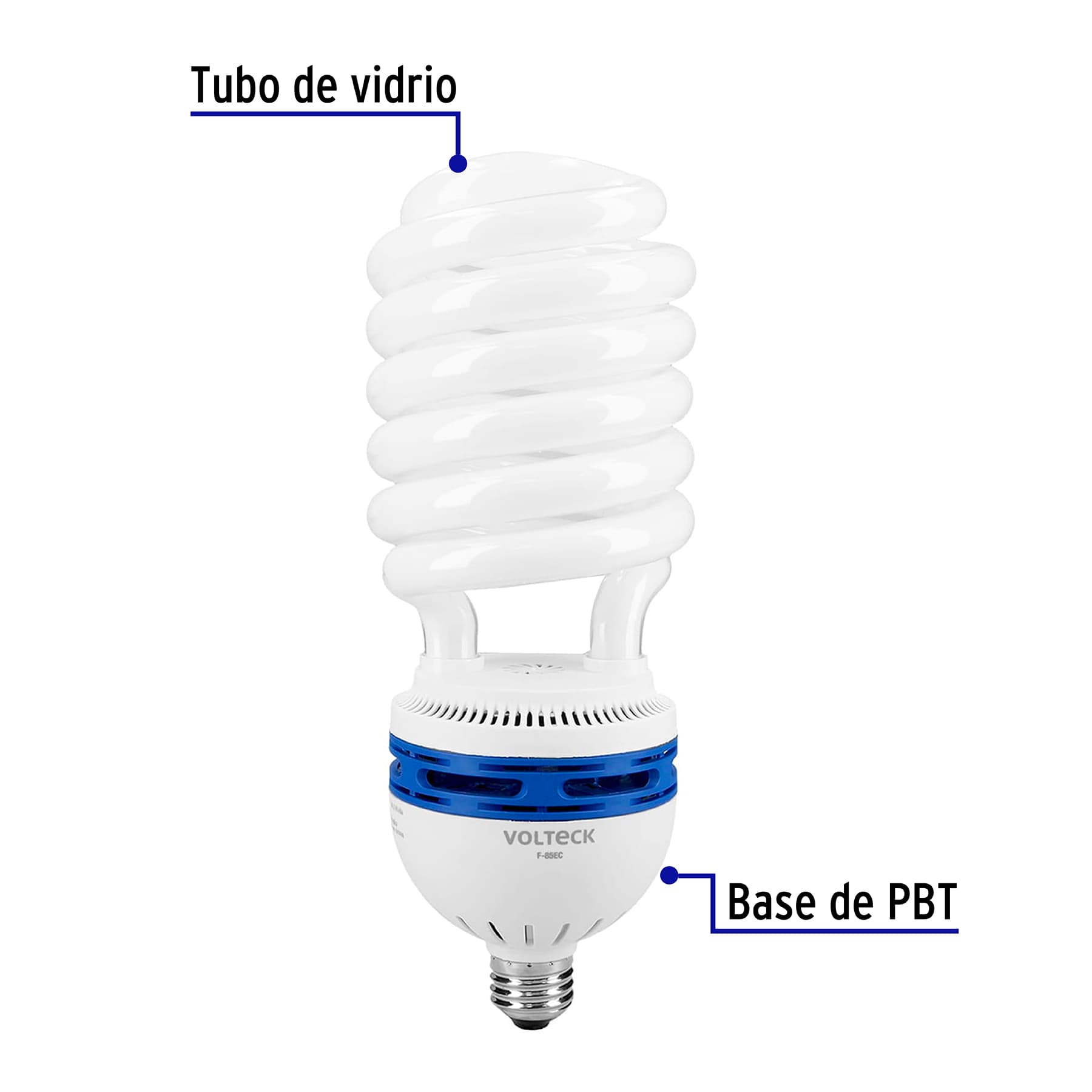 Lámpara espiral T5 85 W alta potencia luz de día, caja, 48223