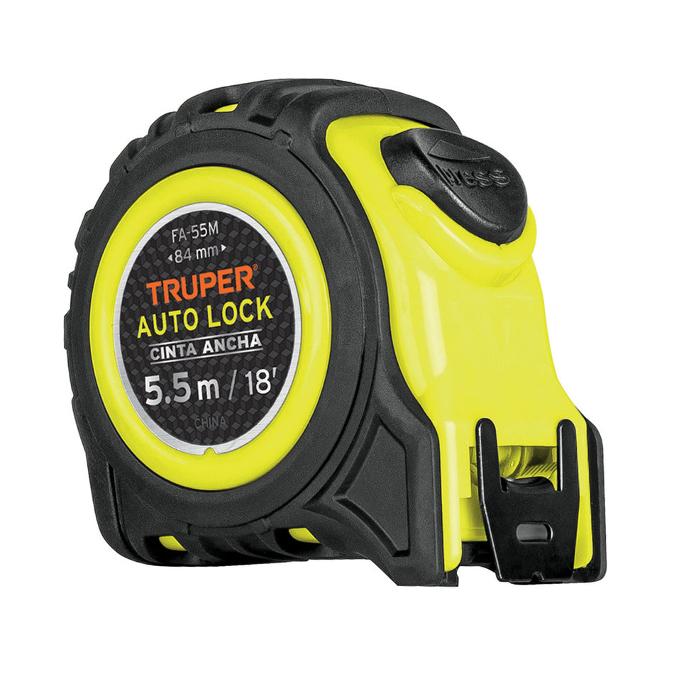 Flexómetro Auto-Lock contra impactos 5.5 m cinta 25 mm Caja con 6, 10748